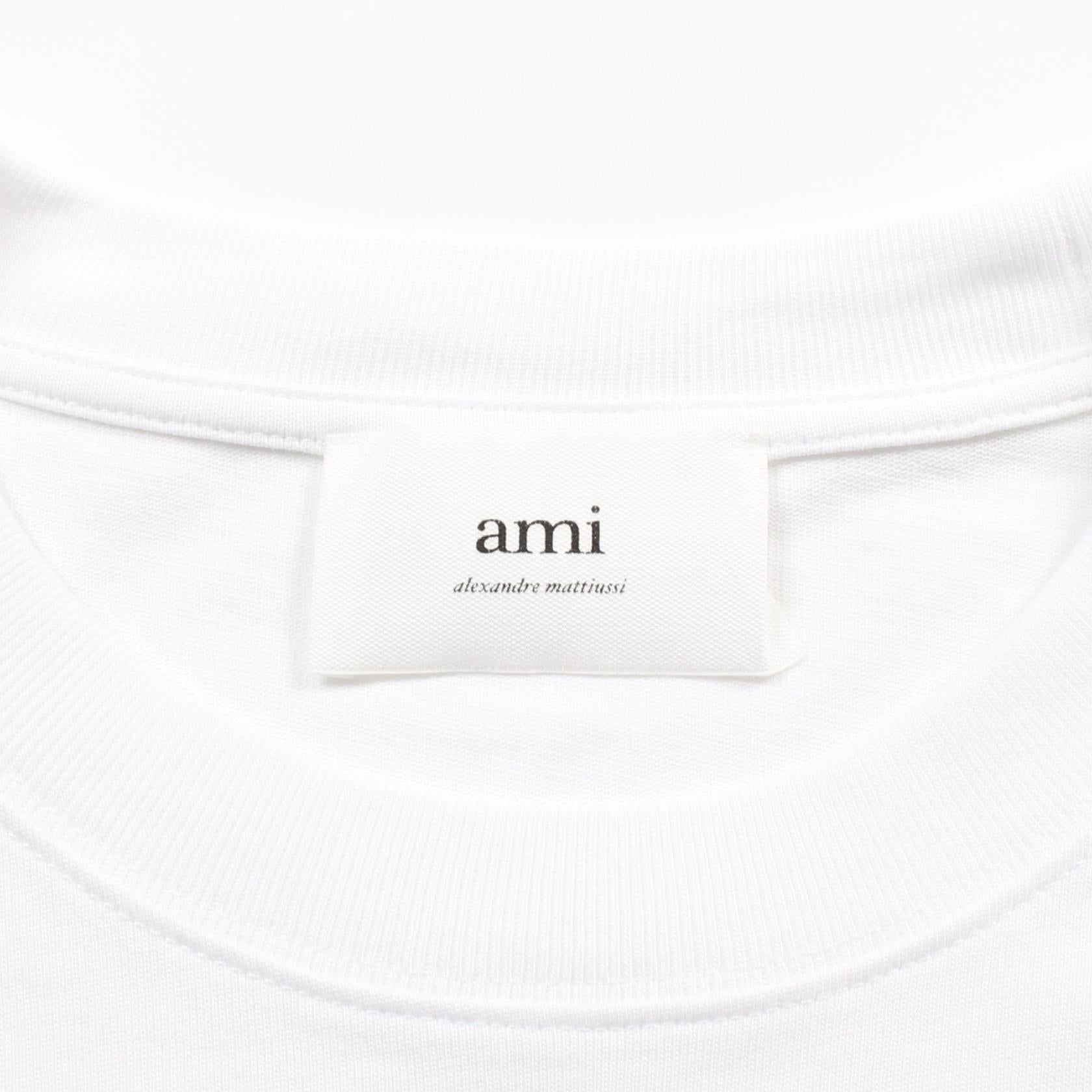 AMI Heart Logo Cotton T-Shirt BFUTS005.726