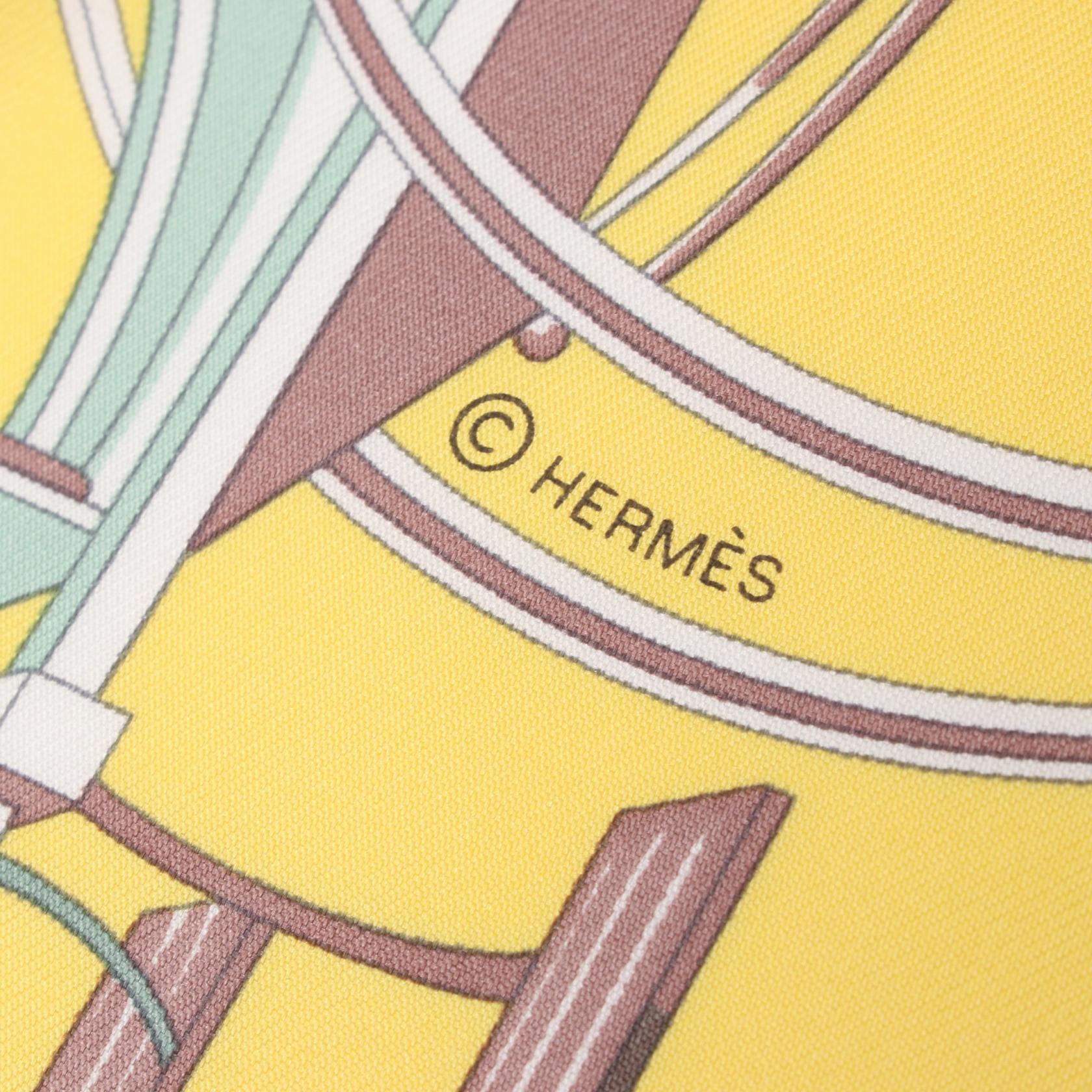 Hermes Silk Scarf LES VOITURES A TRANSFORMATION