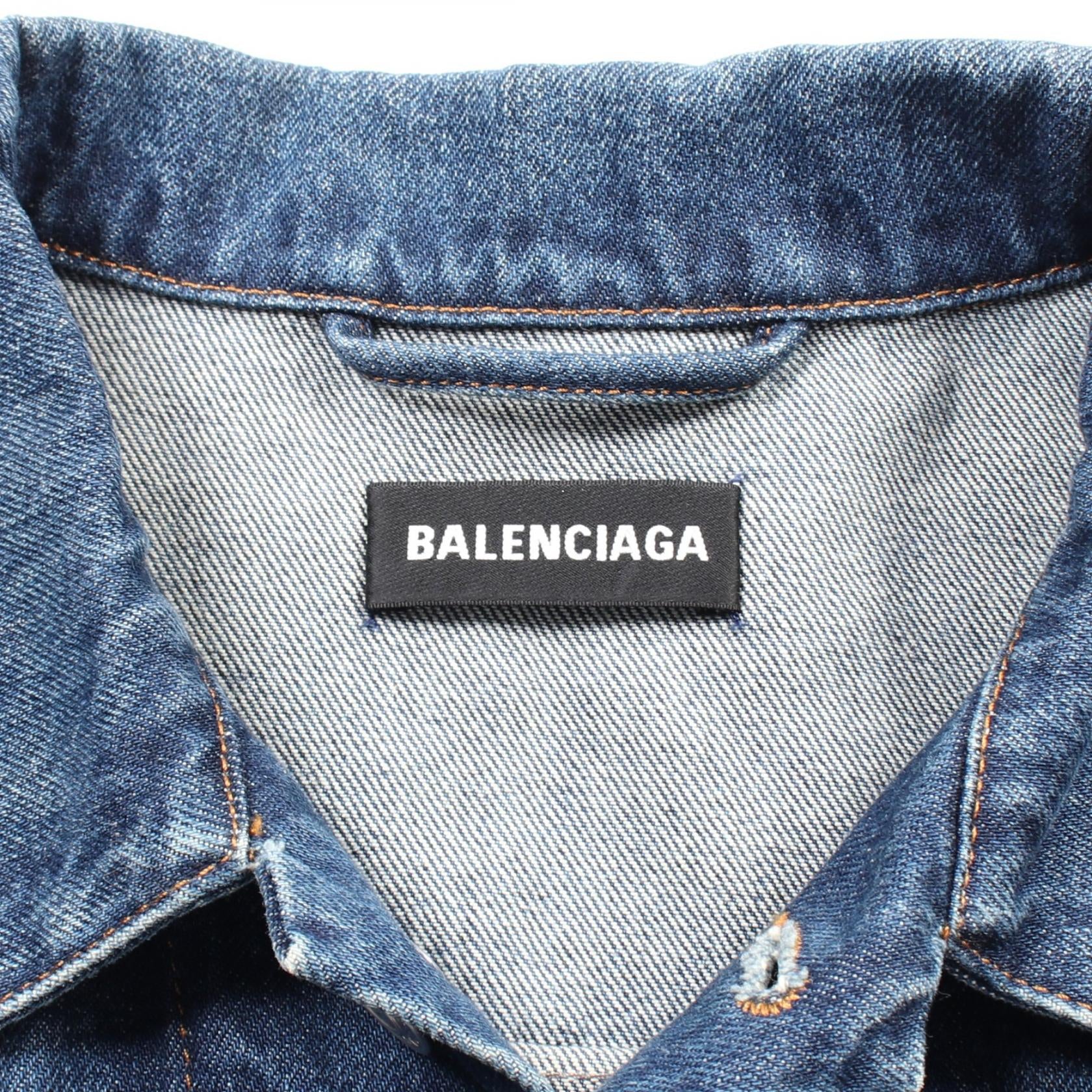 Balenciaga Denim Jacket Cotton Blue