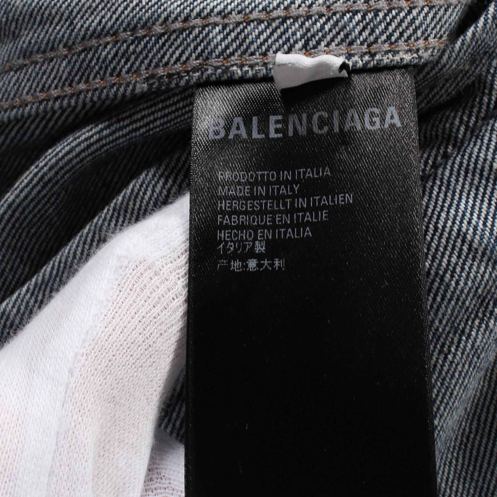 Balenciaga Denim Jacket Cotton Blue