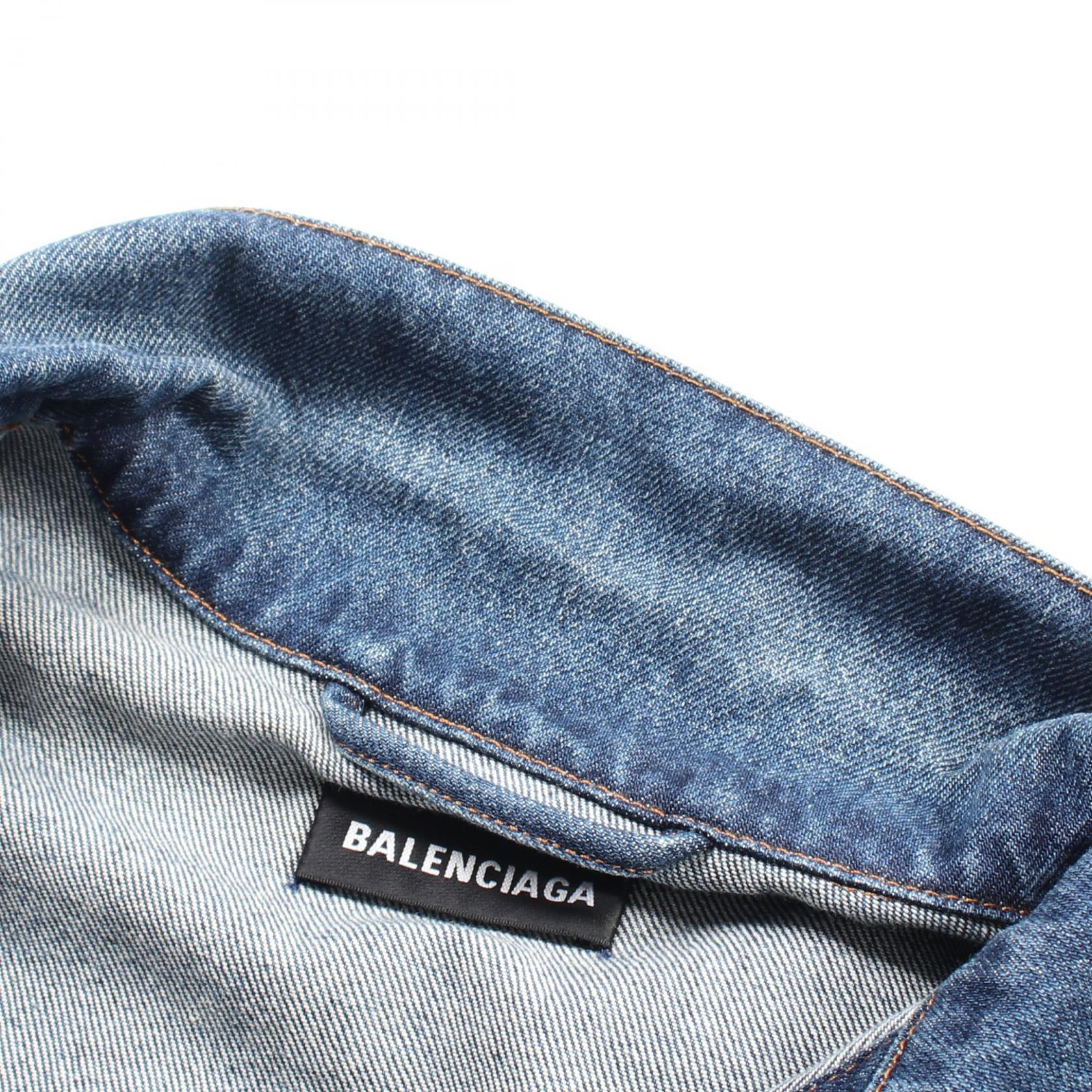 Balenciaga Denim Jacket Cotton Blue