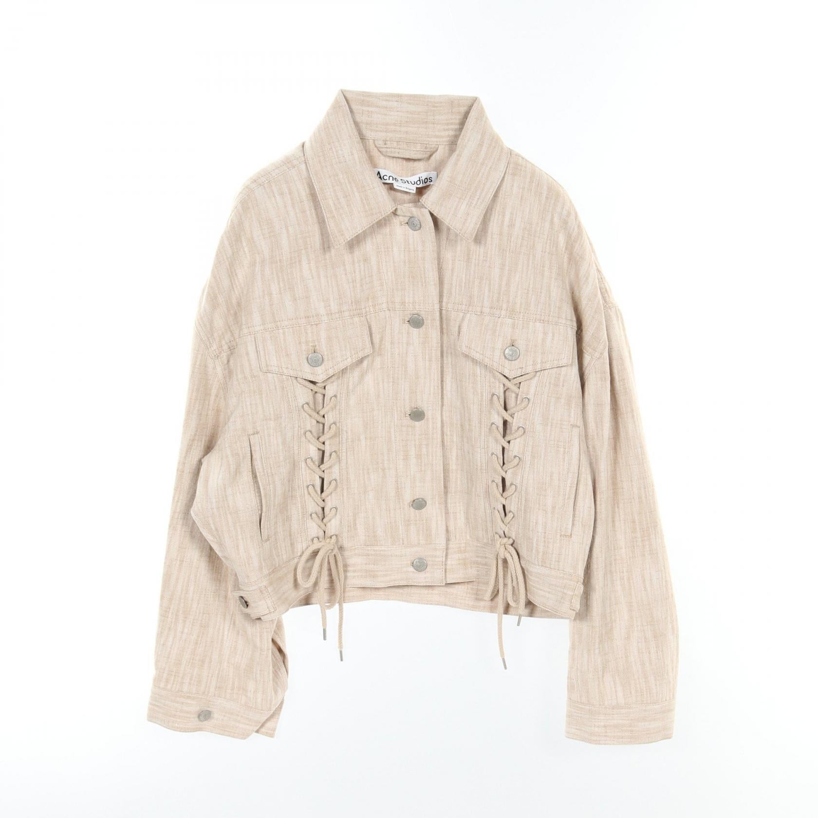 Acne Studios Lace-Up Wool Cotton Outerwear