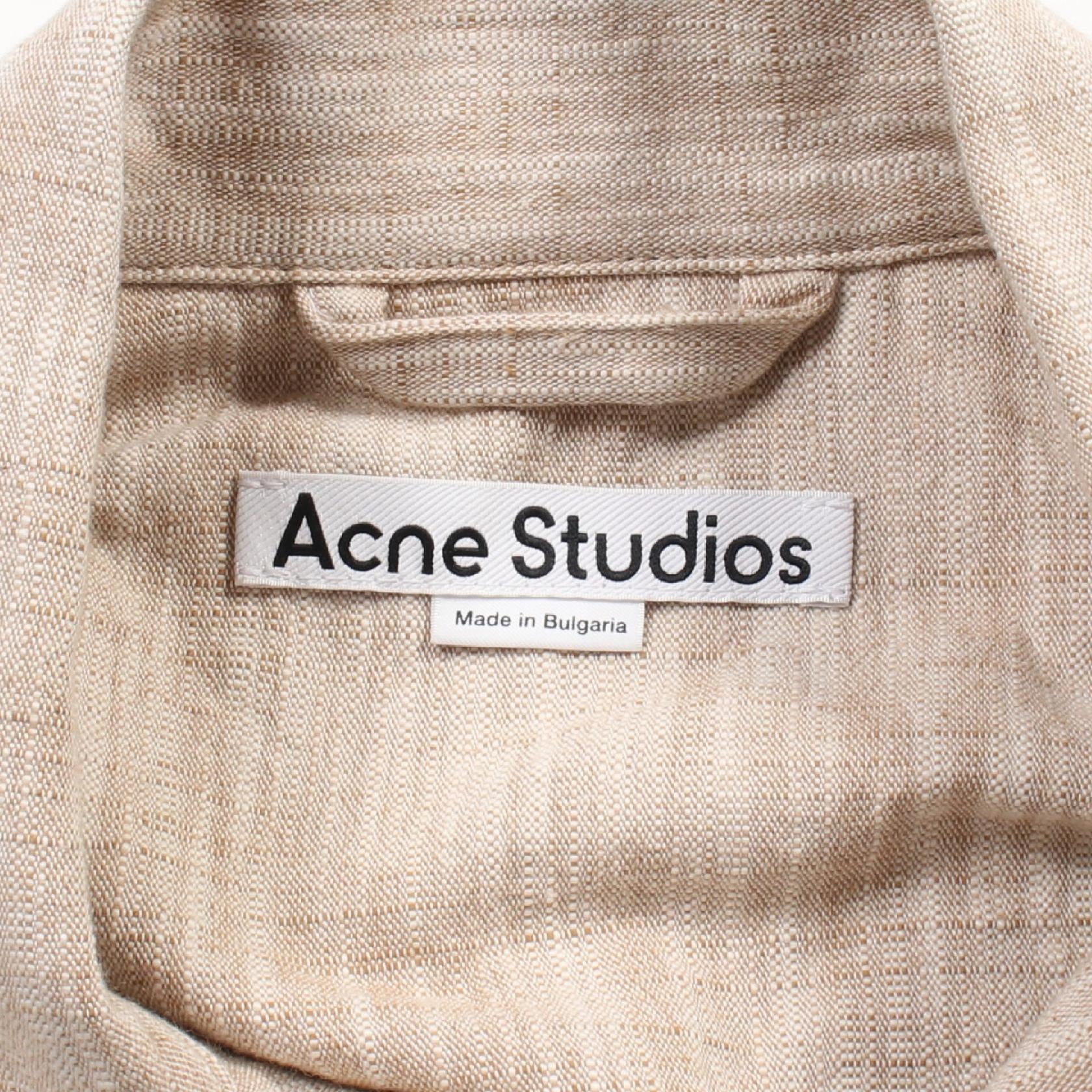 Acne Studios Lace-Up Wool Cotton Outerwear