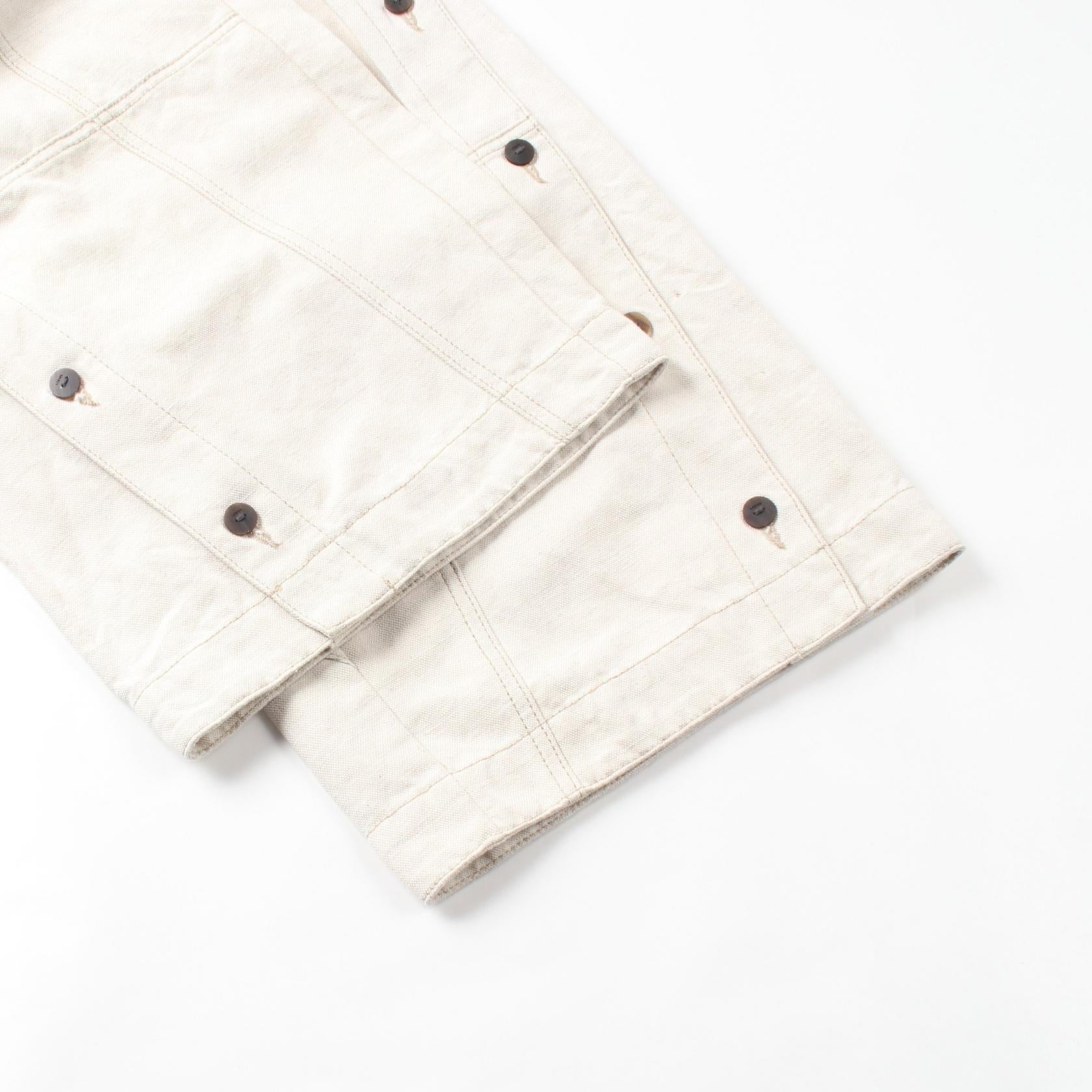 Loewe Cotton Fabric Pants Ivory