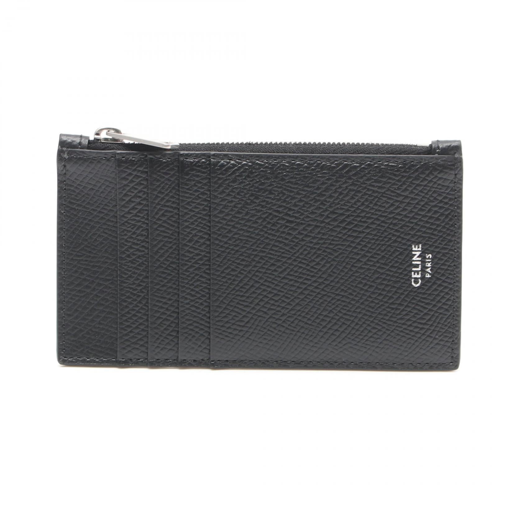 Celine Leather Compact Zipped Card Holder