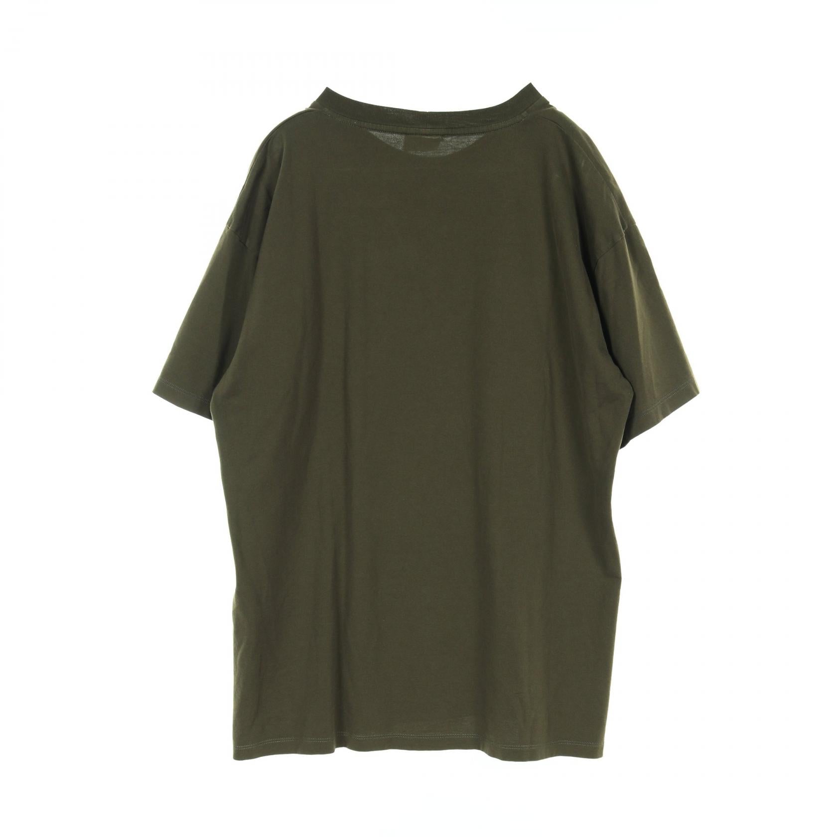 Celine Loose Fit Cotton T-Shirt Khaki