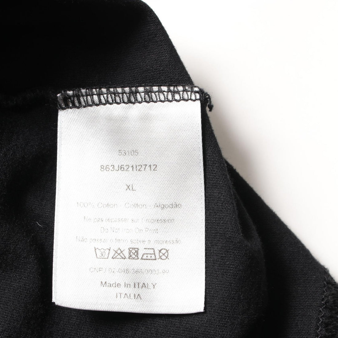 Dior Homme Atelier Cotton Top Black