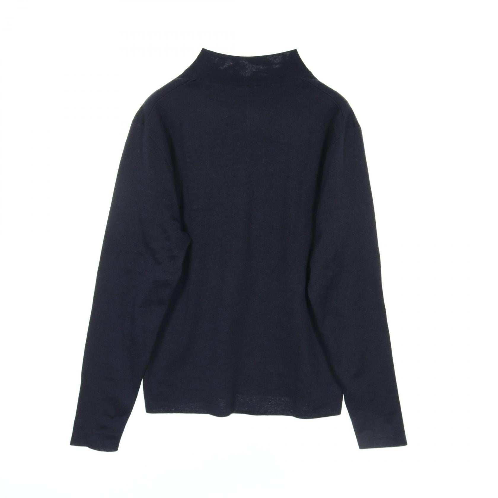 Dior Wool Silk Knit Top Navy Men