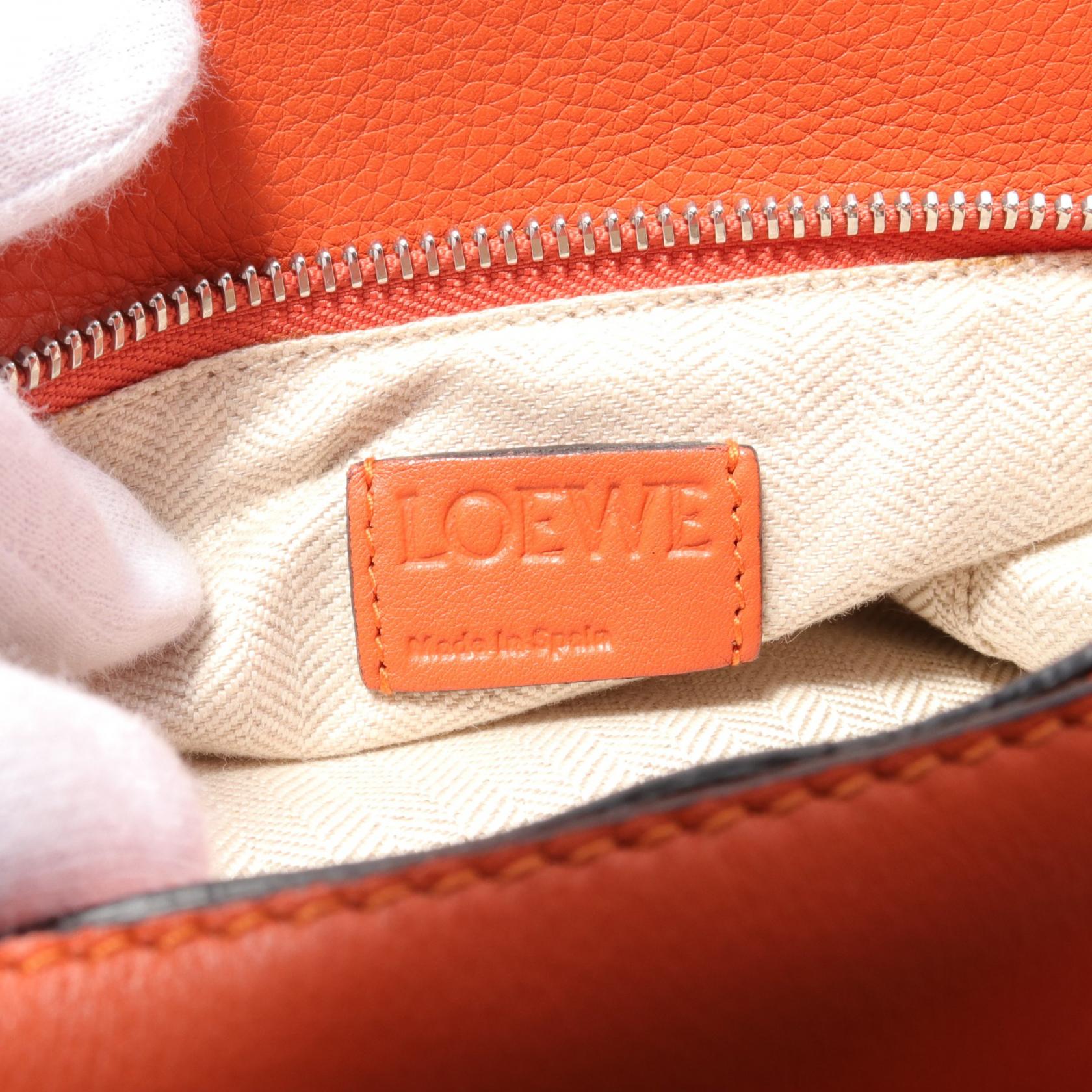 Loewe Puzzle Small Leather Handbag Orange