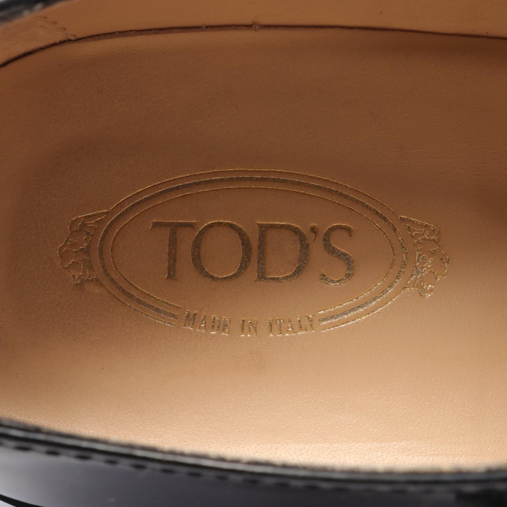 Tod's Leather Dress Shoes Black