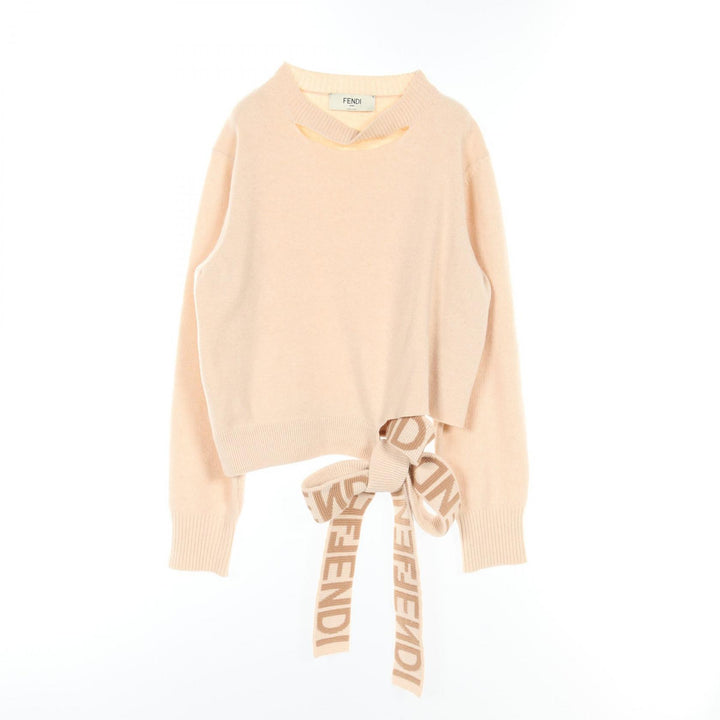 Fendi Wool Cashmere Knit Top Beige