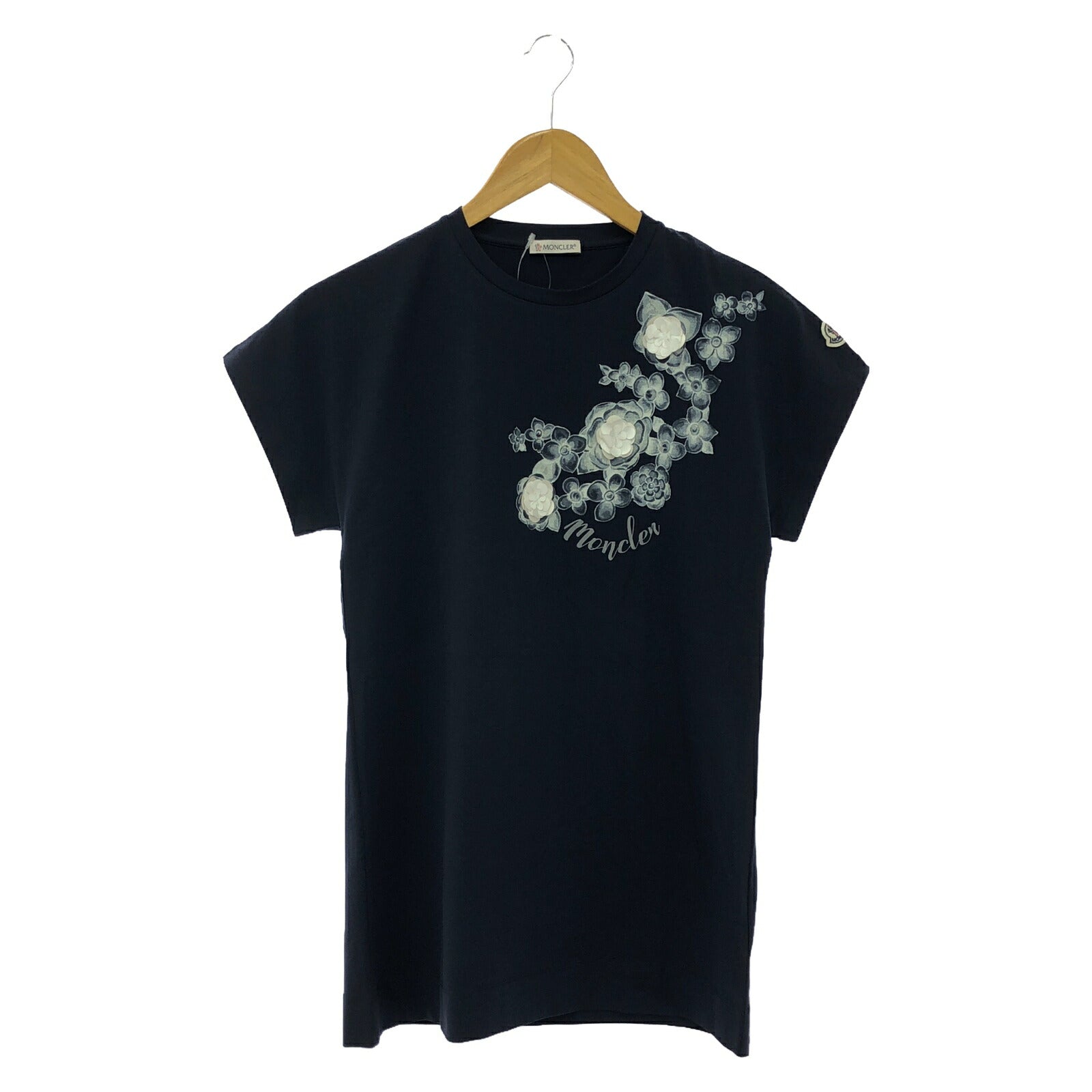 Moncler Cotton T-Shirt Navy