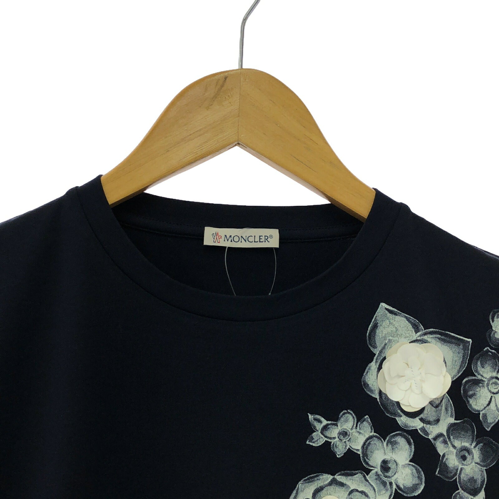 Moncler Cotton T-Shirt Navy