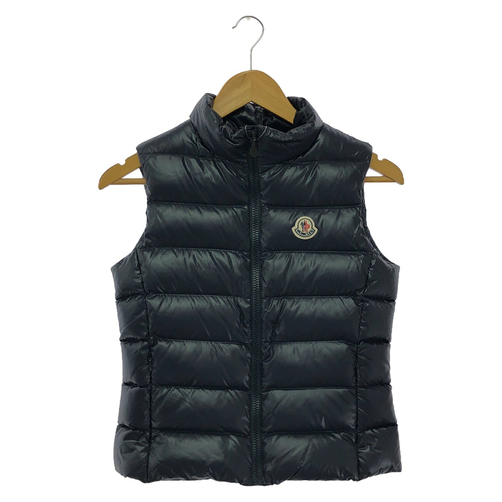 Moncler Kids Nylon Down Vest Navy