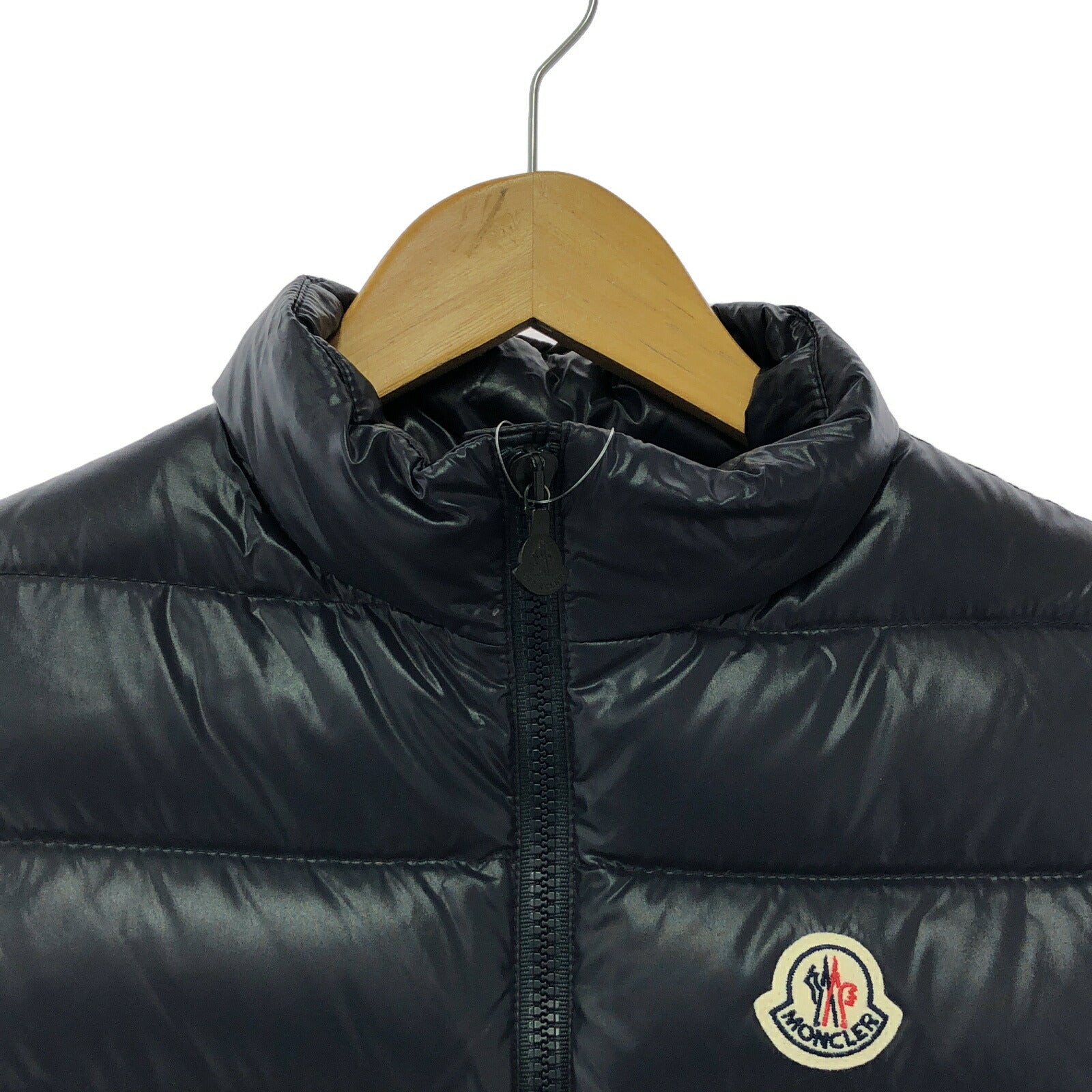 Moncler Kids Nylon Down Vest Navy