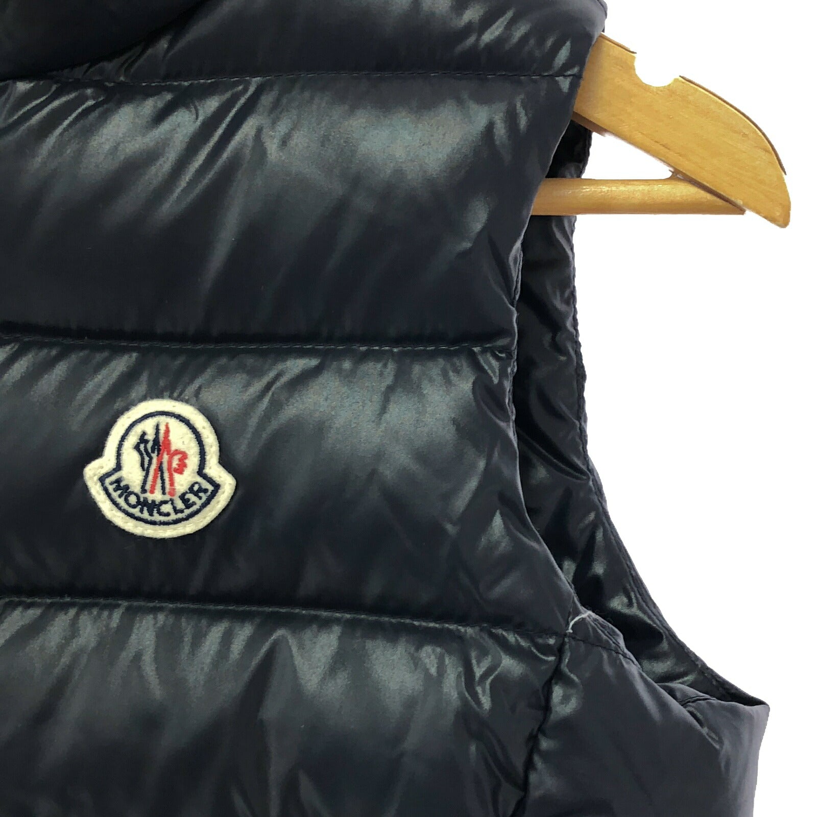 Moncler Kids Nylon Down Vest Navy