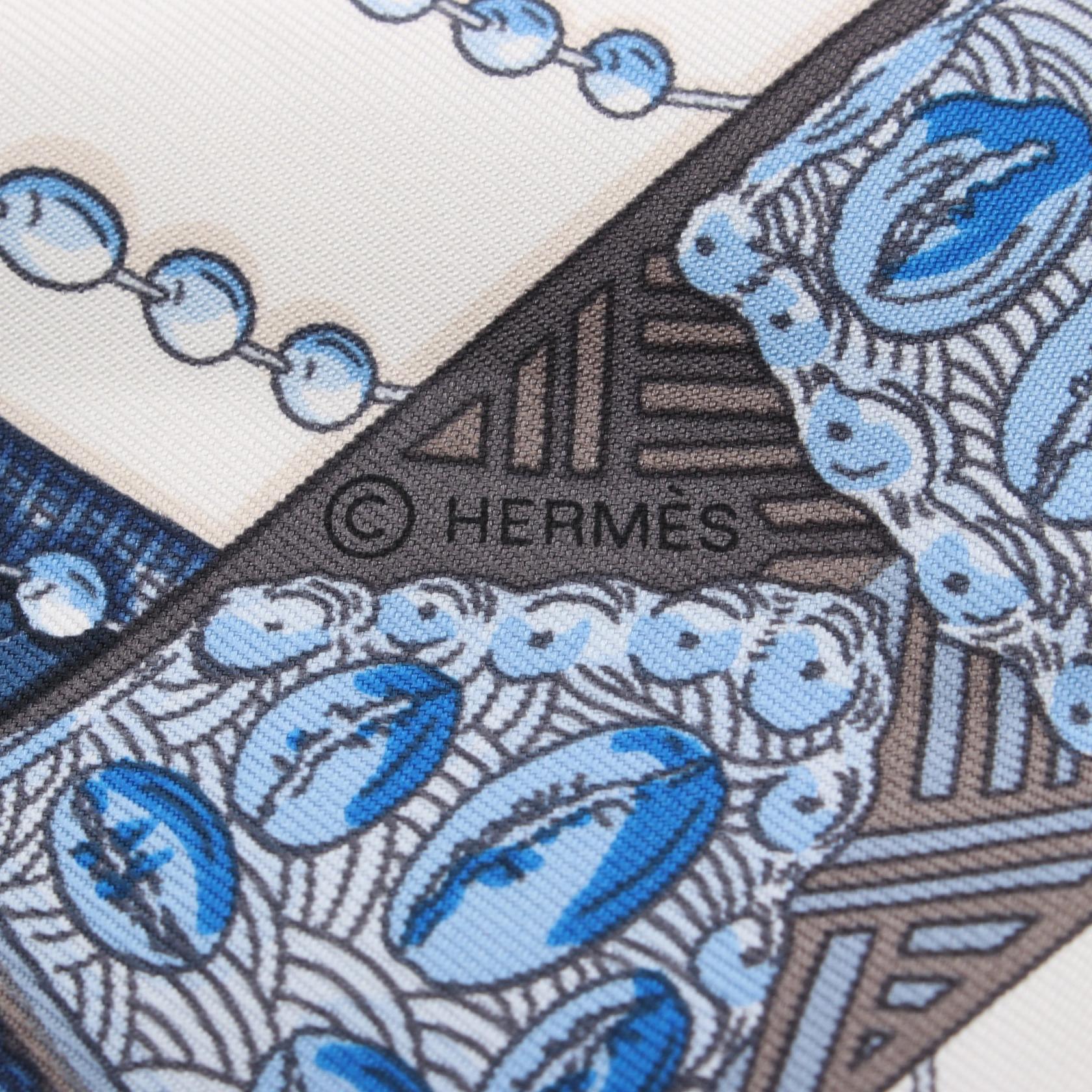 Hermes Silk Scarf CHEMINS de CORAIL