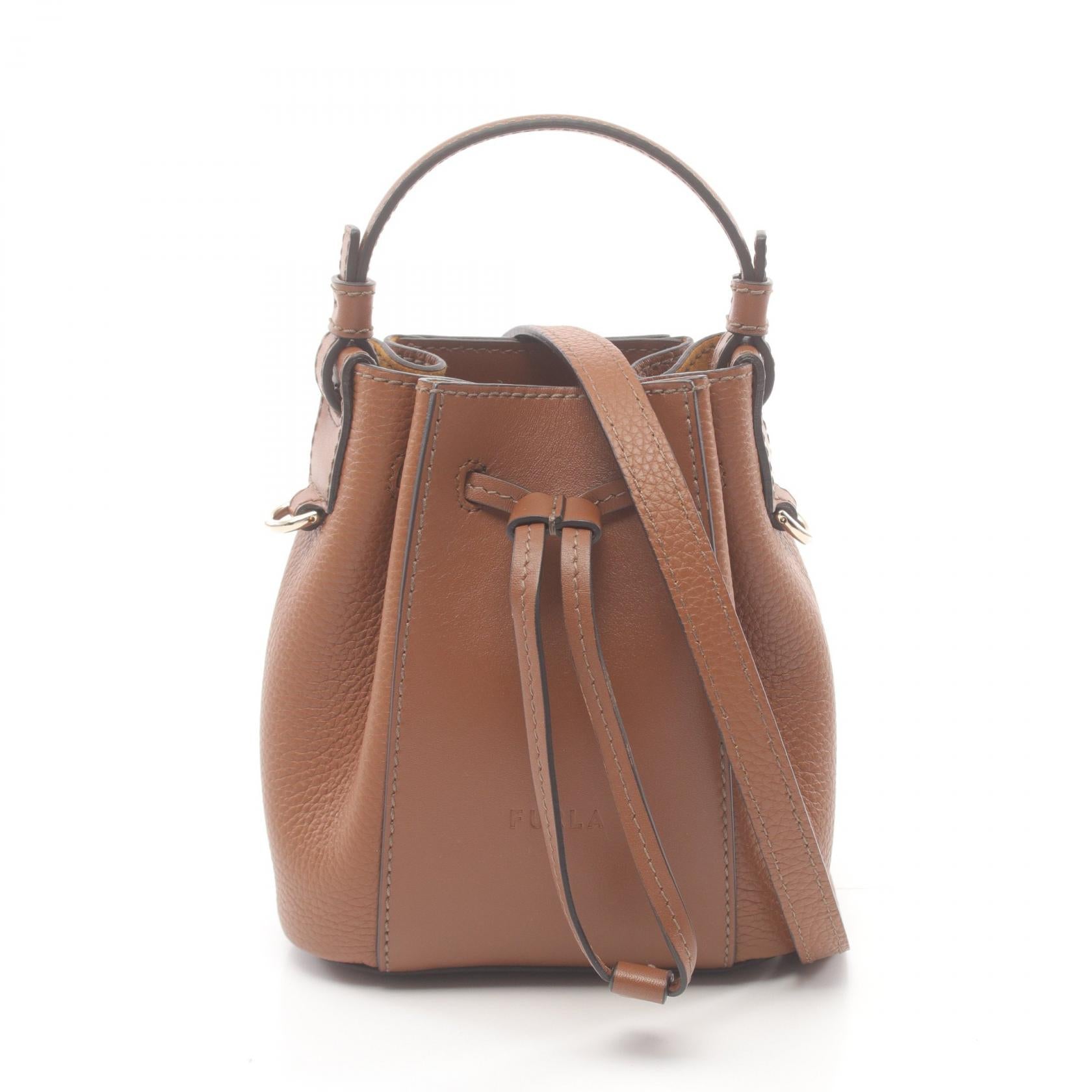 Furla MIASTELLA Mini Bucket Bag Leather Brown