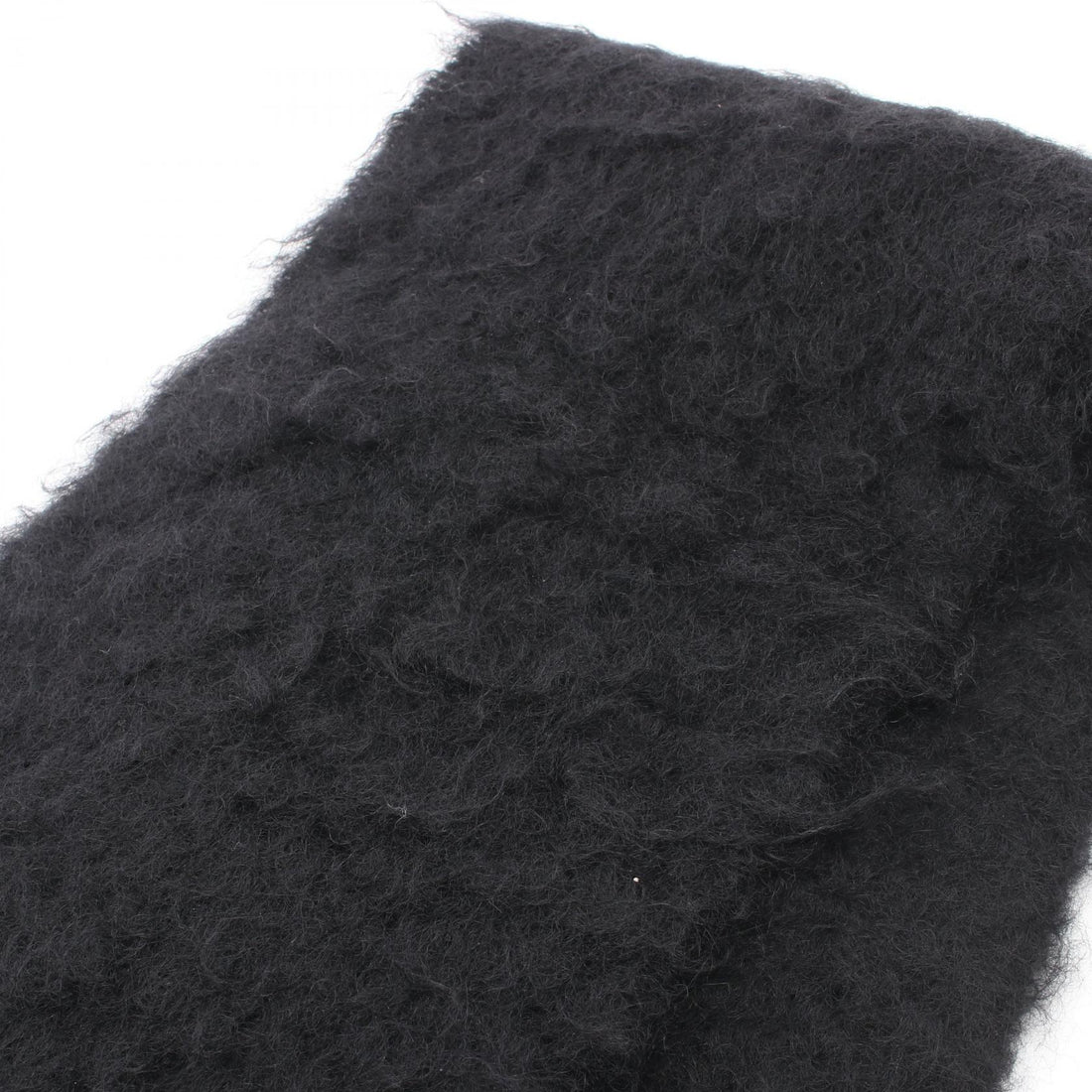 Loewe Wool Mohair Anagram Scarf Black