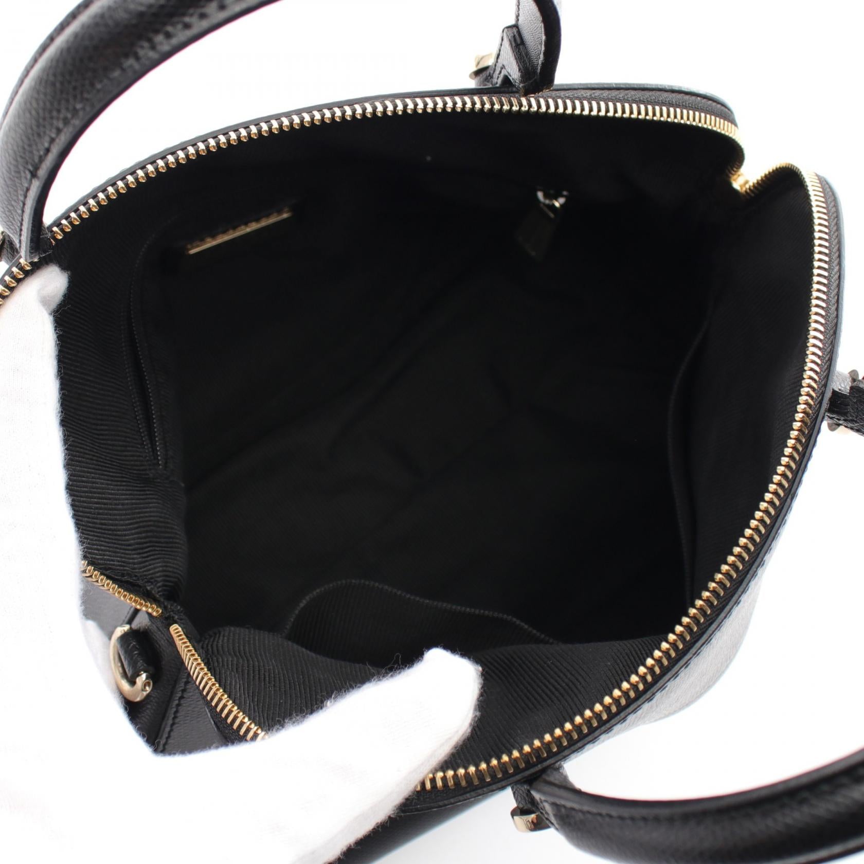 Furla Piper M Leather Handbag Black