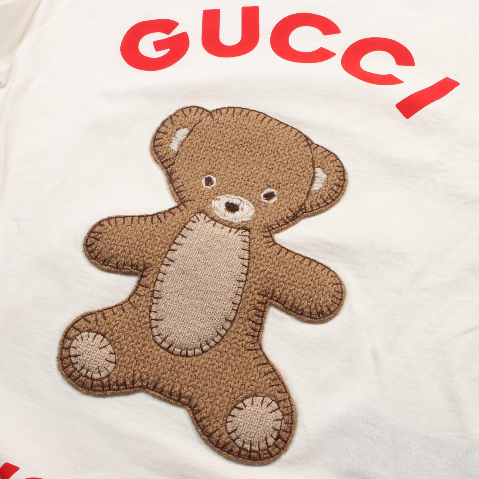 Gucci Teddy Bear Patch Cotton Top