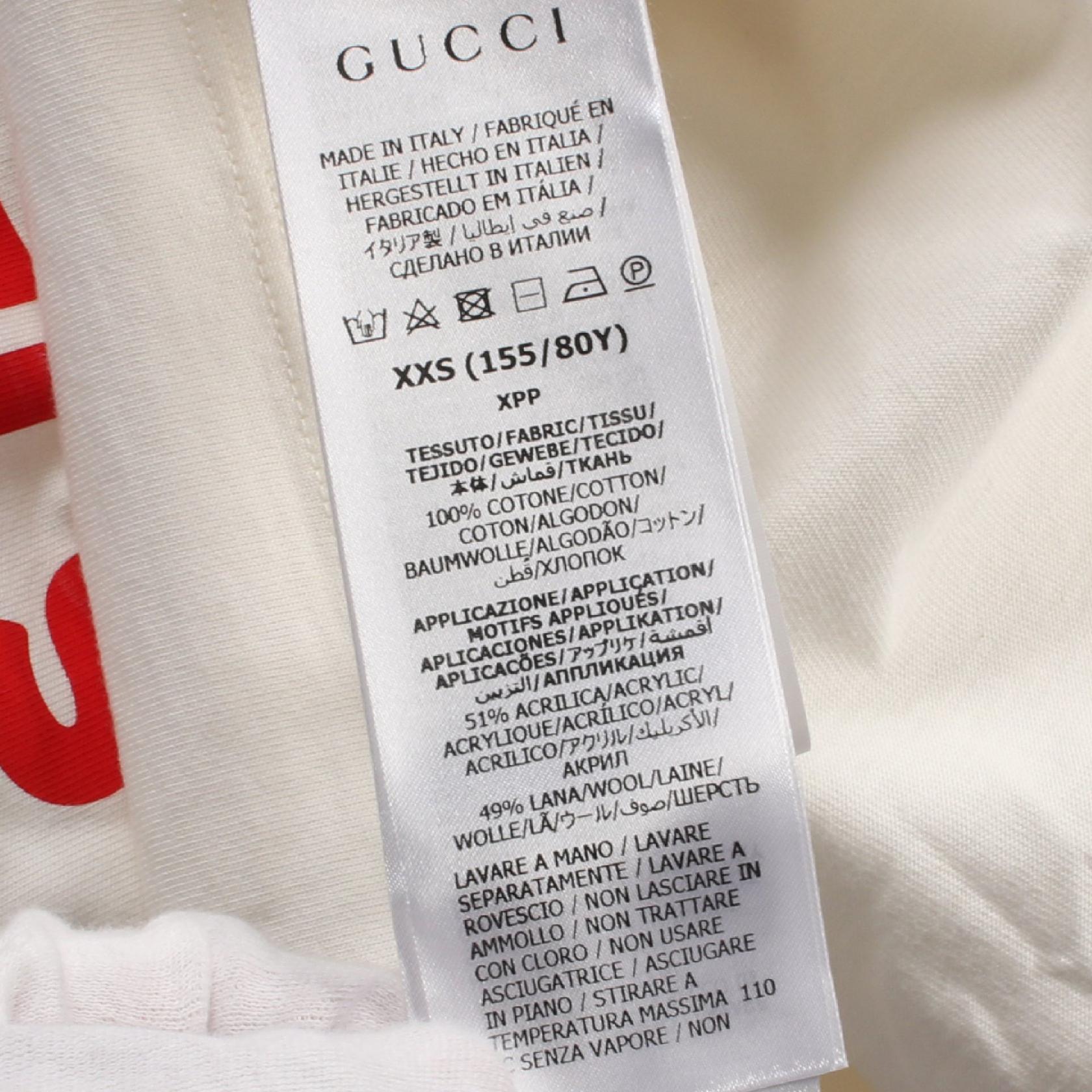 Gucci Teddy Bear Patch Cotton Top