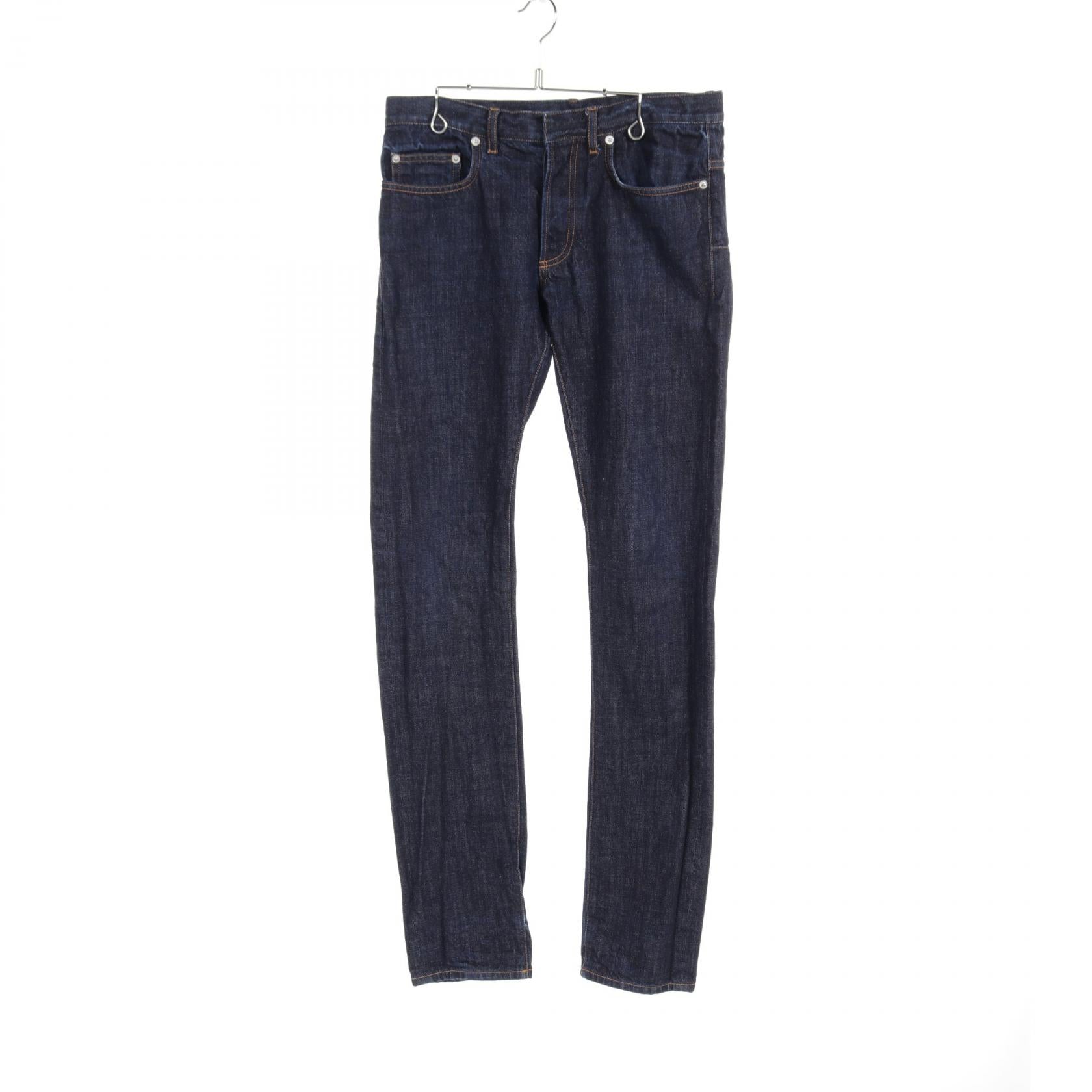 Dior Homme Cotton Denim Pants Navy