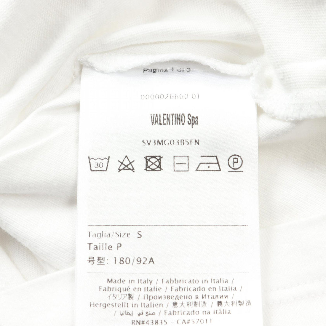 Valentino Logo Print Cotton T-Shirt