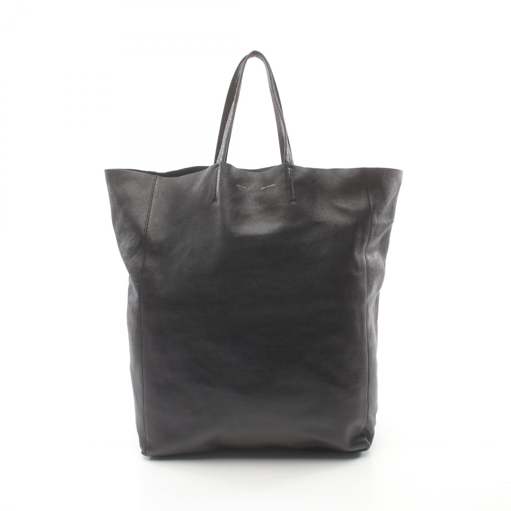 Celine Vertical Cabas Leather Tote Bag