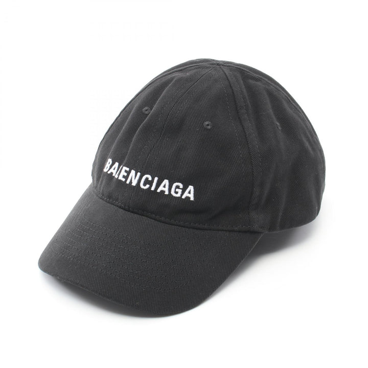 Balenciaga Cotton Baseball Cap Black