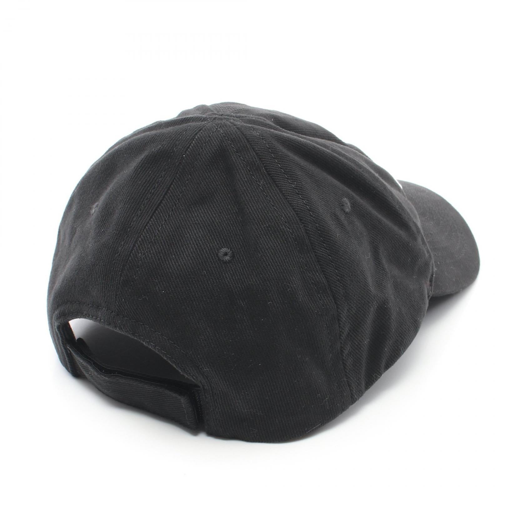 Balenciaga Cotton Baseball Cap Black