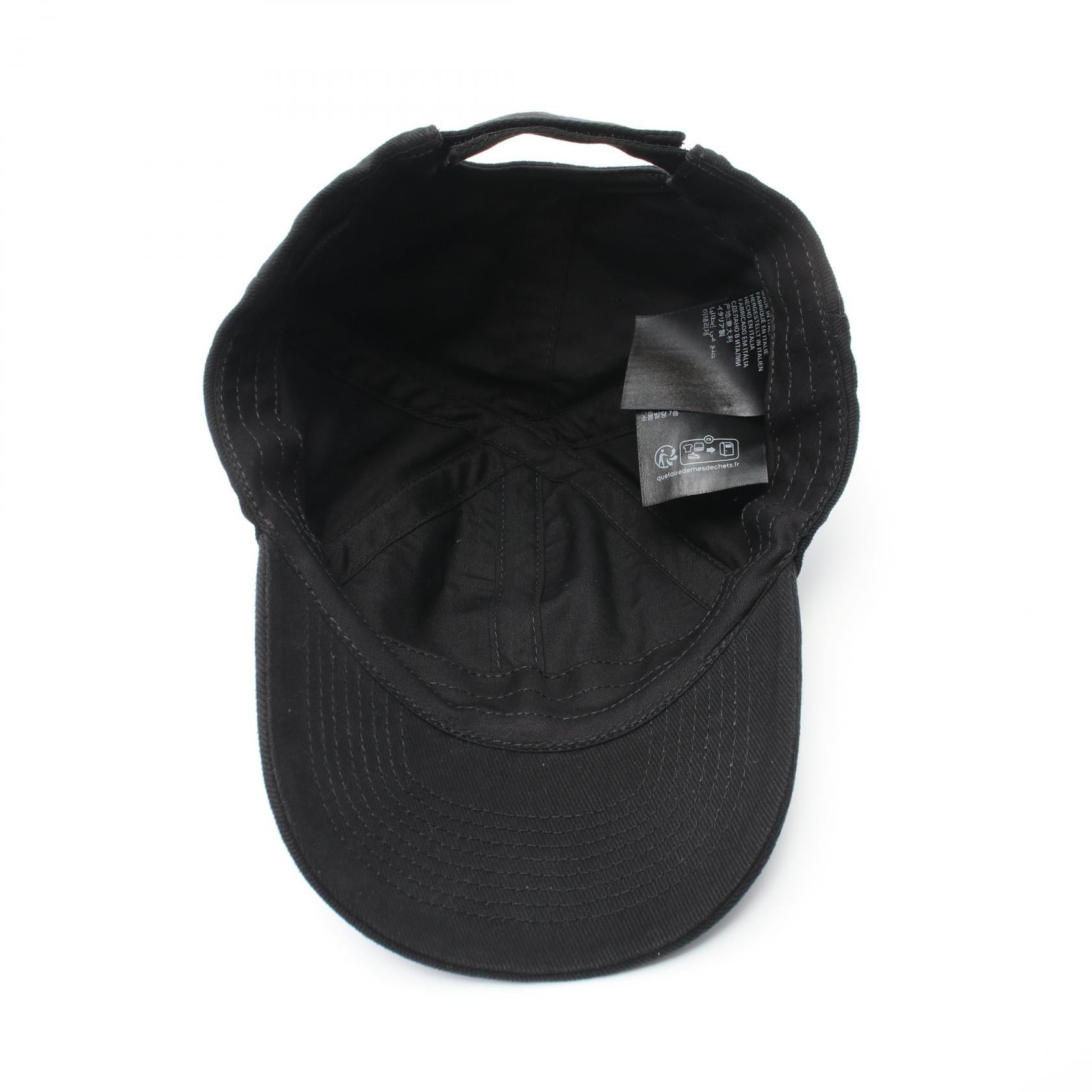 Balenciaga Cotton Baseball Cap Black