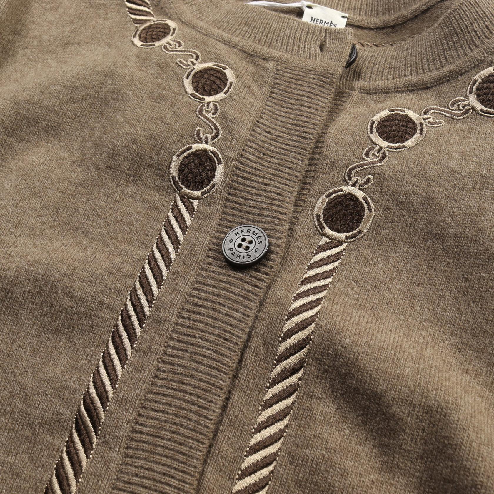 Hermes Wool Cardigan Les Tambours