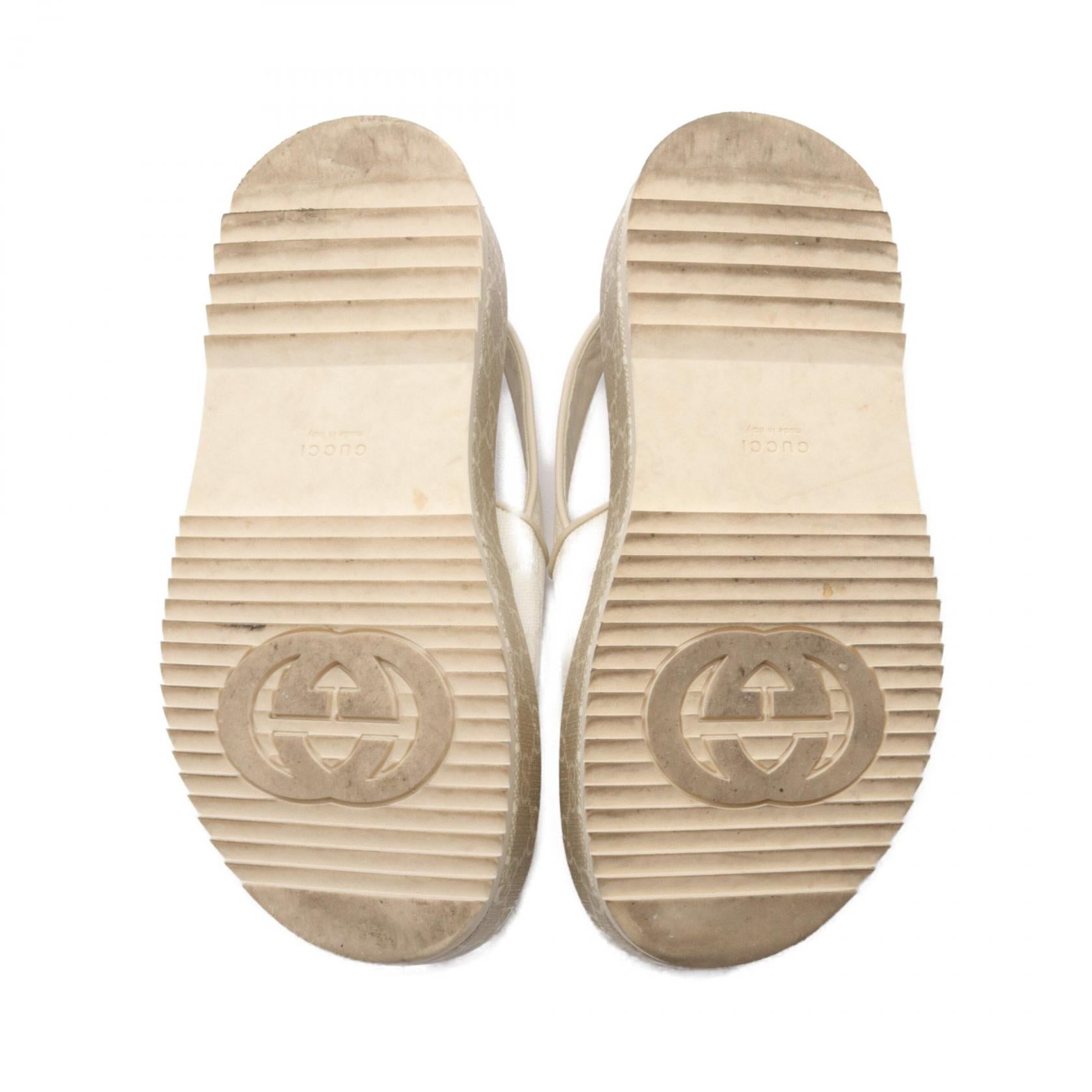 Gucci GG Supreme Sandals PVC Canvas