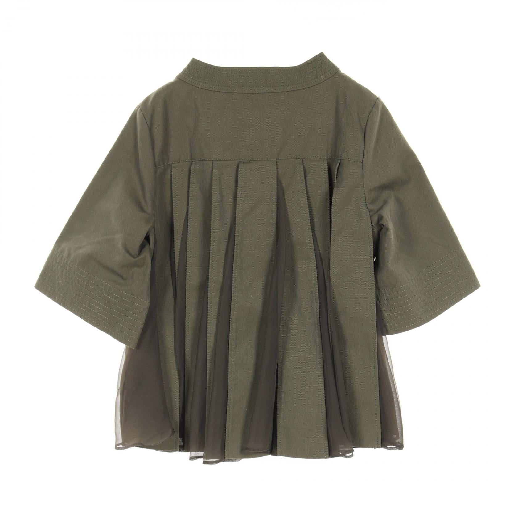 Sacai Cotton Top Khaki/Navy 20-04905