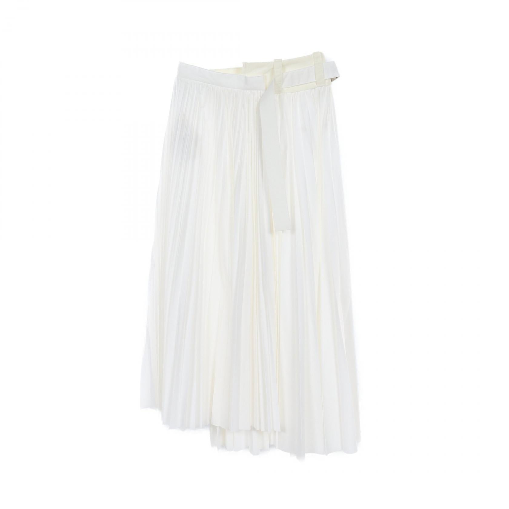 Sacai Cotton Polyester Skirt White