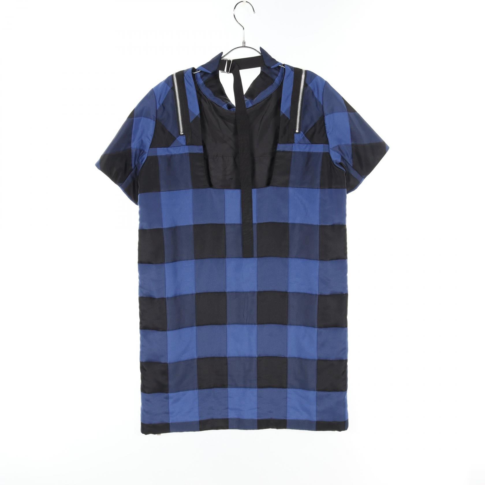 Sacai Polyester Dress Blue/Black