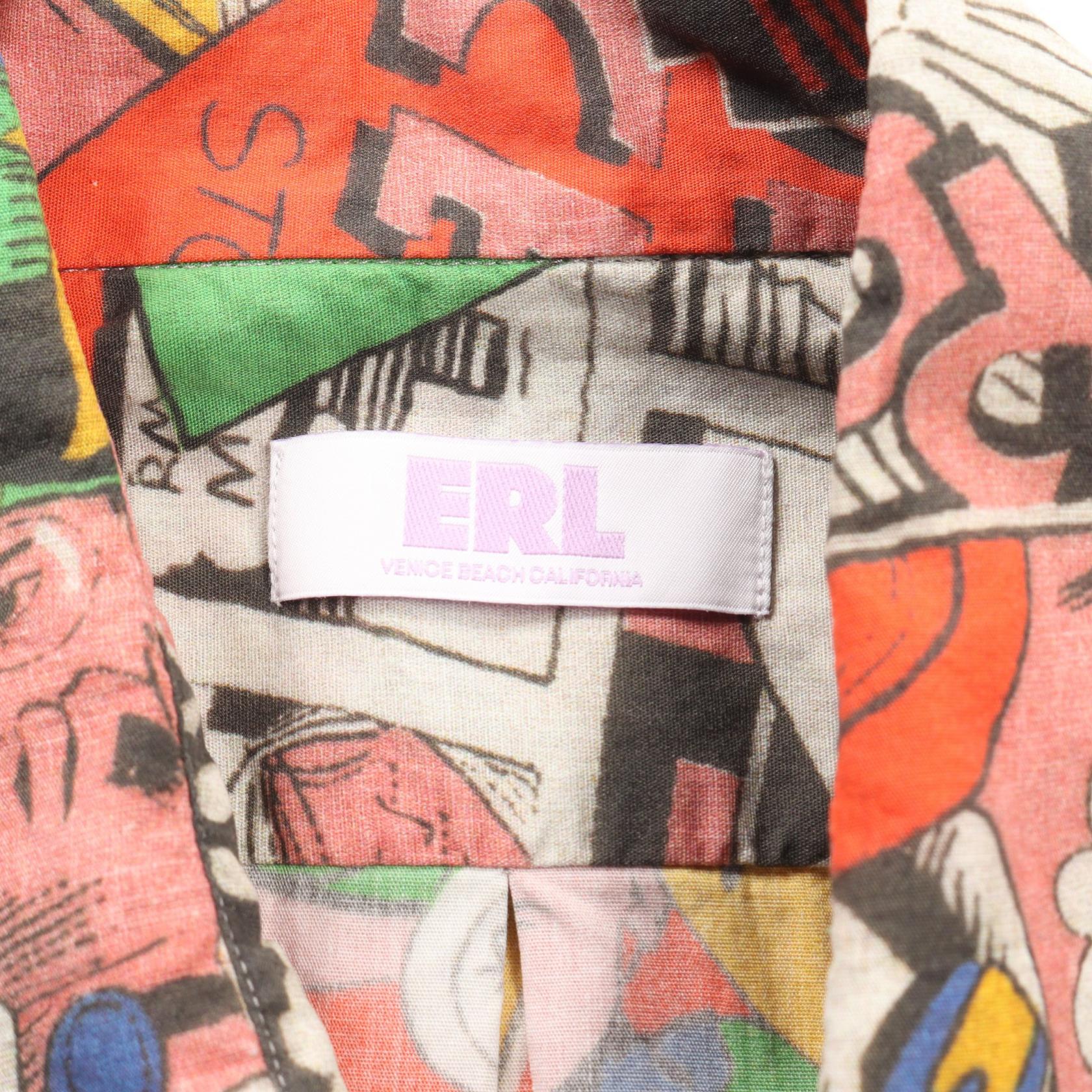 ERL Comic Book Cotton T-Shirt Multicolor