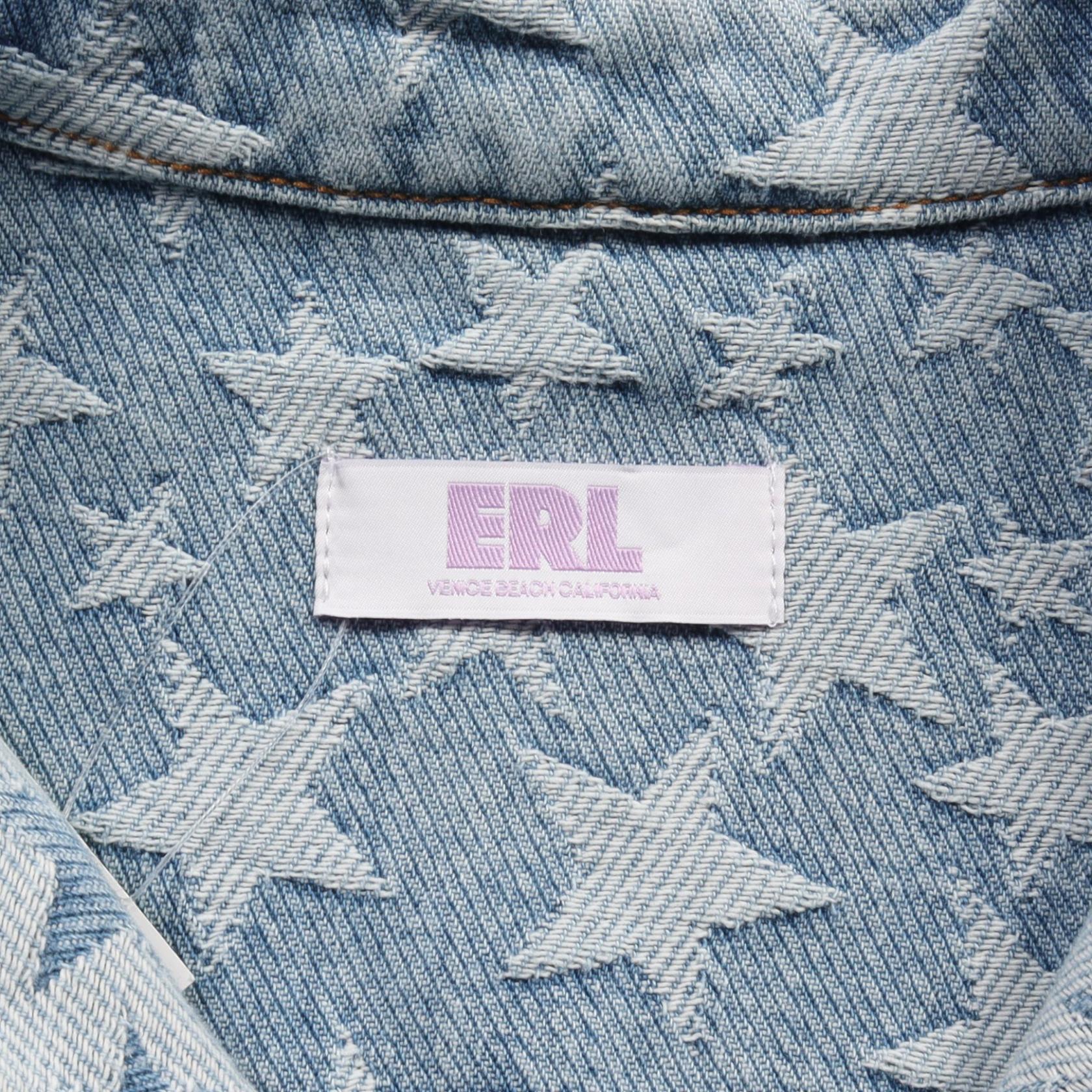 ERL Star Pattern Denim Shirt Cotton