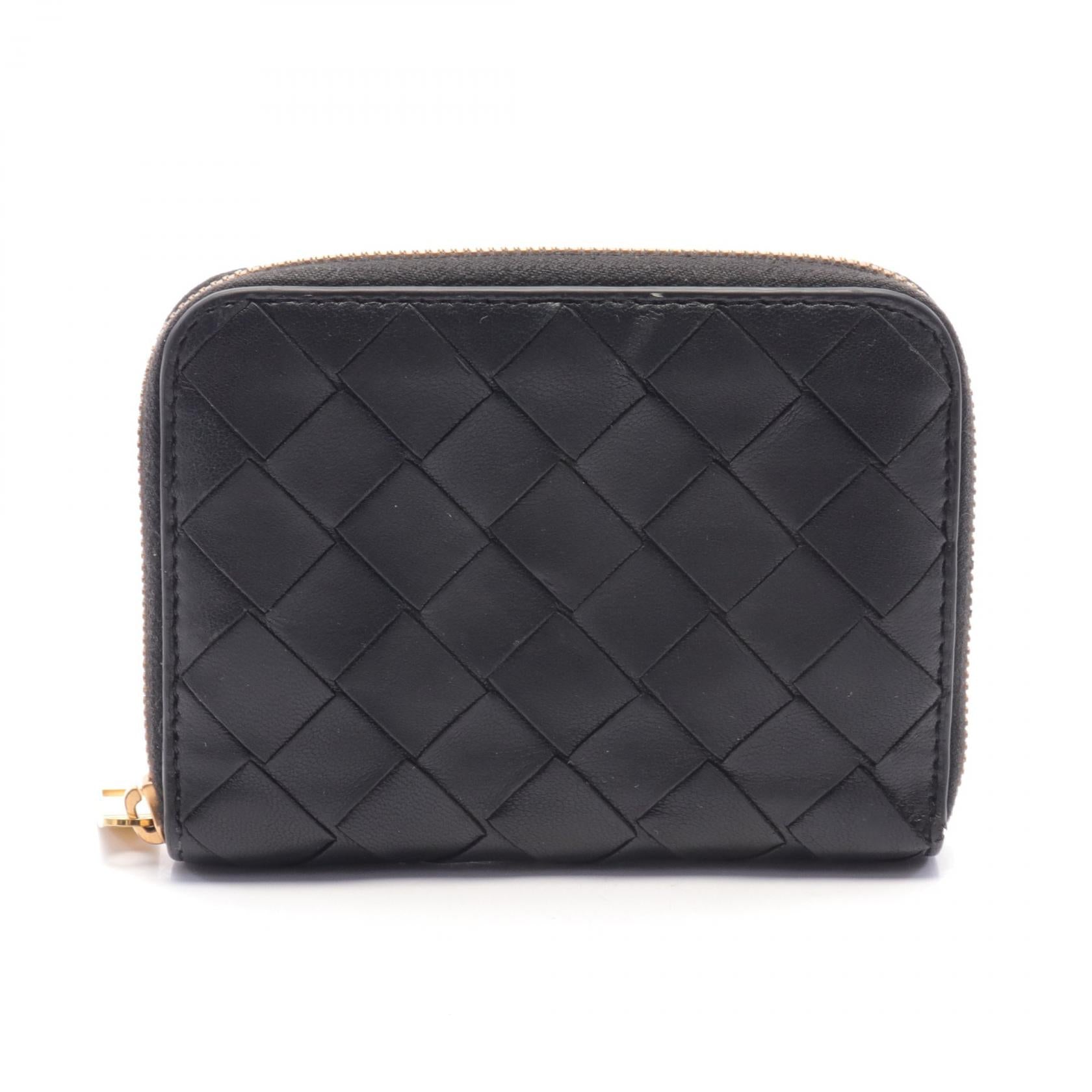 Bottega Veneta Intrecciato Leather Wallet Black