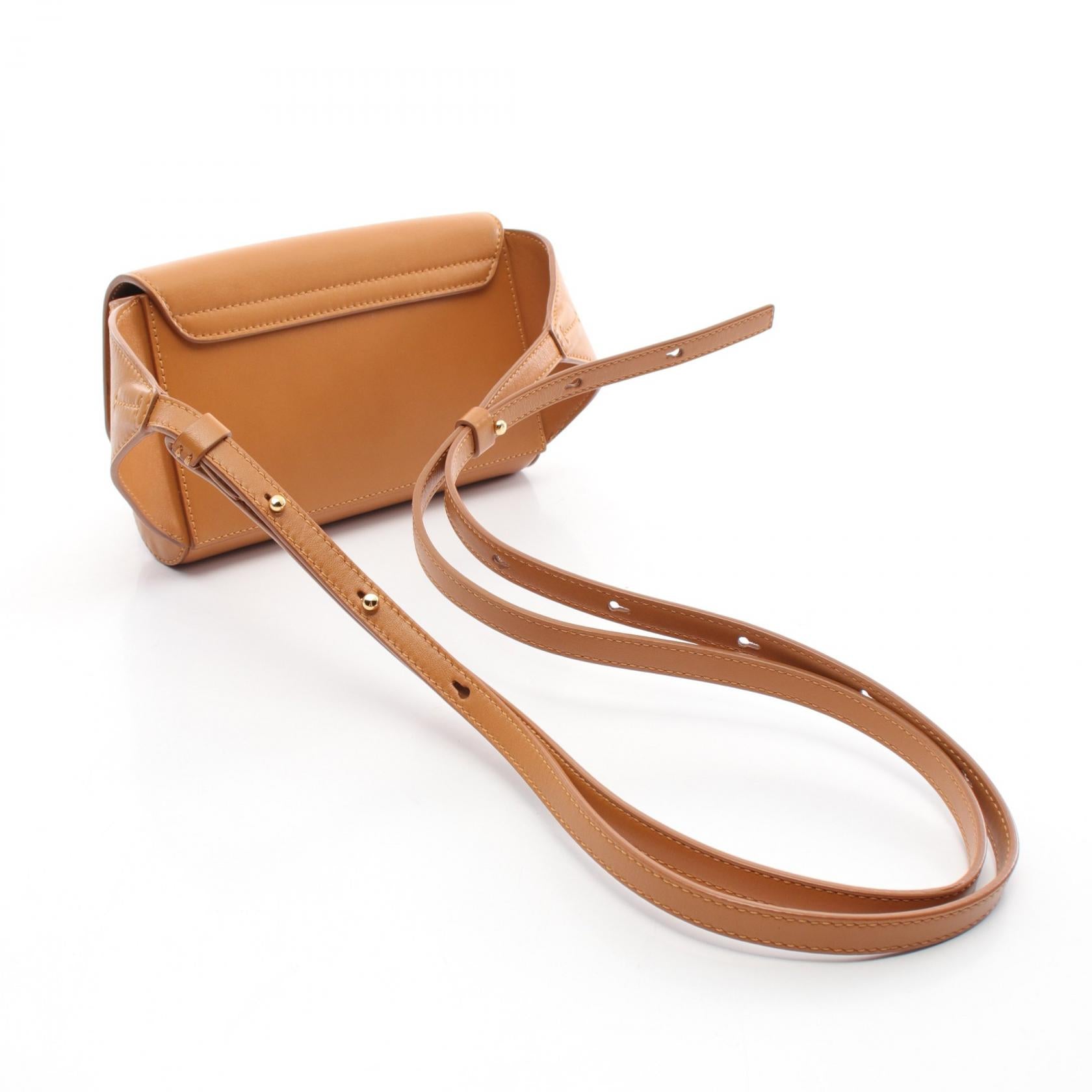 Chloe C Leather Suede Waist Bag Brown