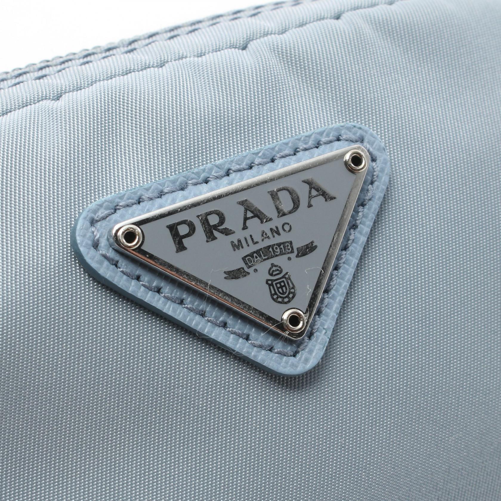 Prada Nylon Saffiano Leather Pouch 1NA339