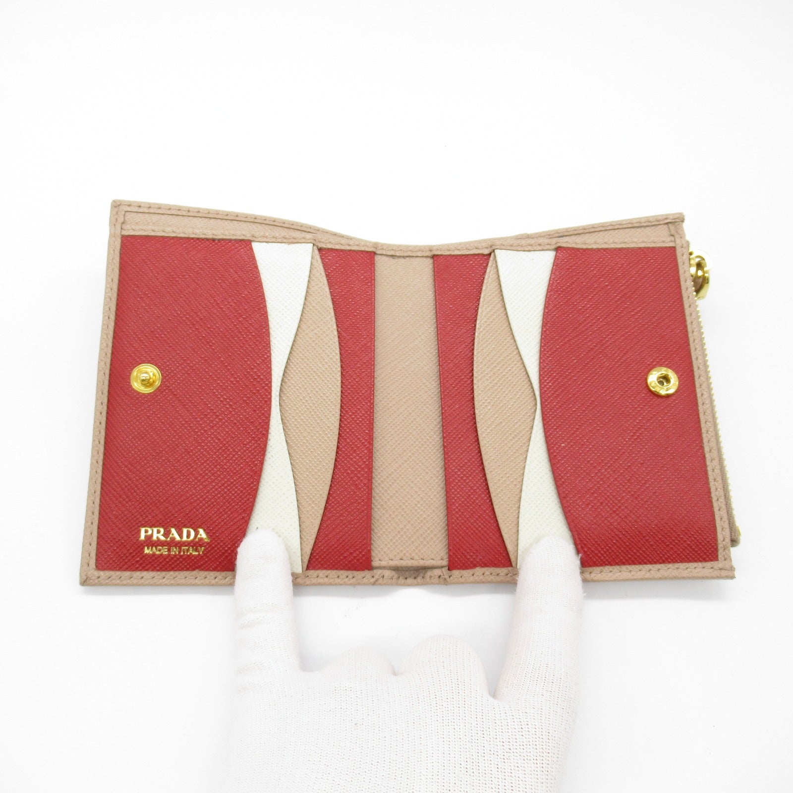 Prada Saffiano Leather Bifold Wallet 1ML050