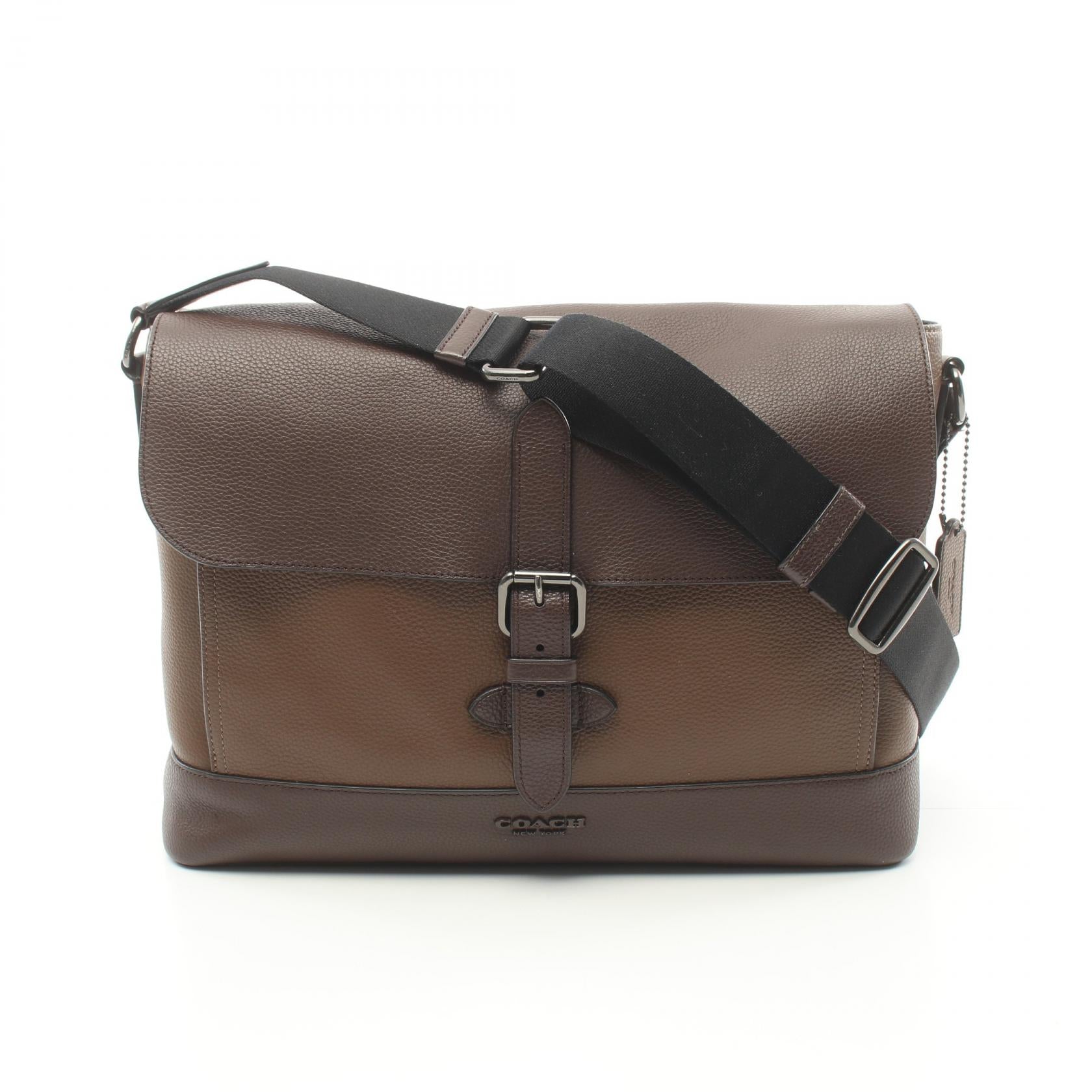 Coach Leather HUDSON Shoulder Bag Brown