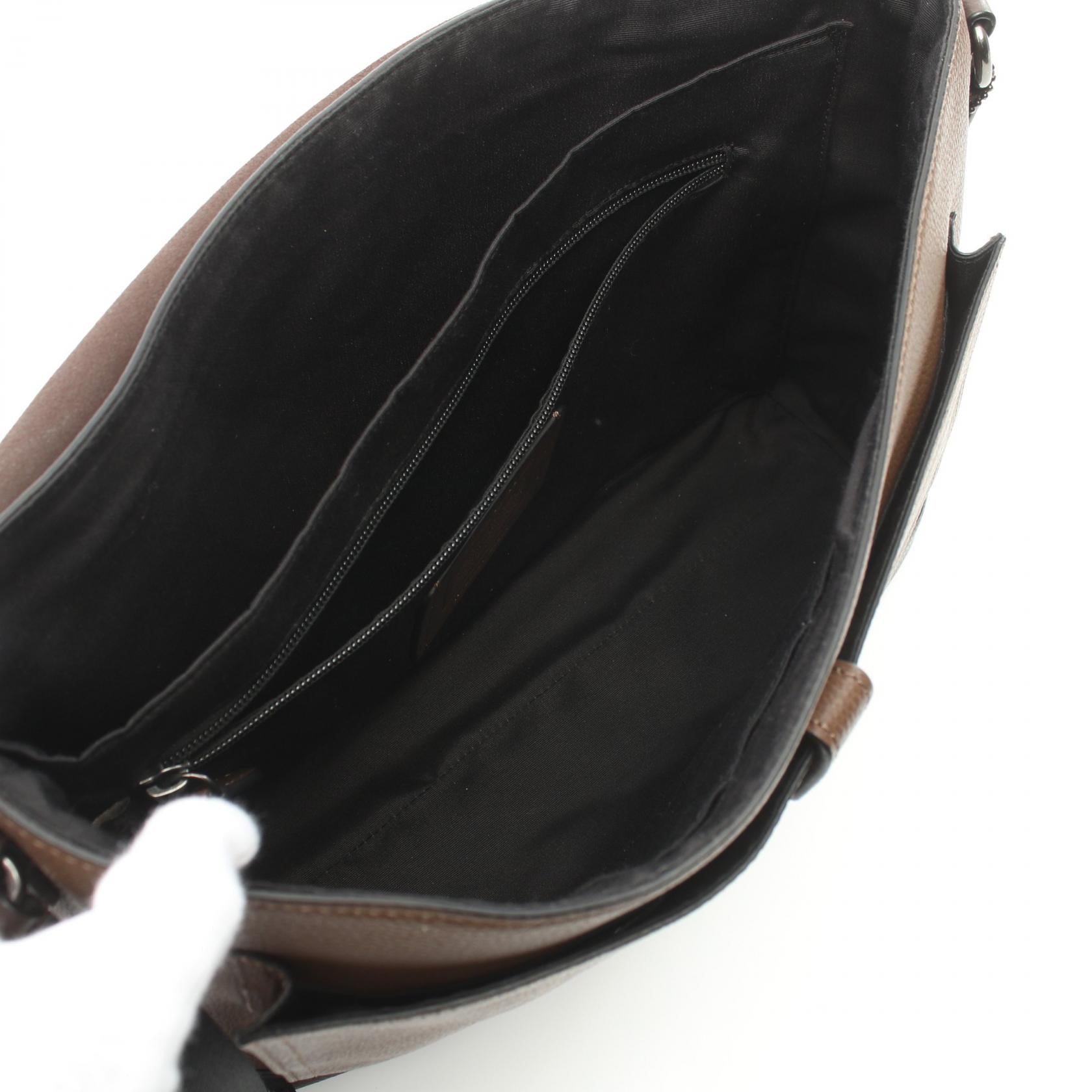 Coach Leather HUDSON Shoulder Bag Brown