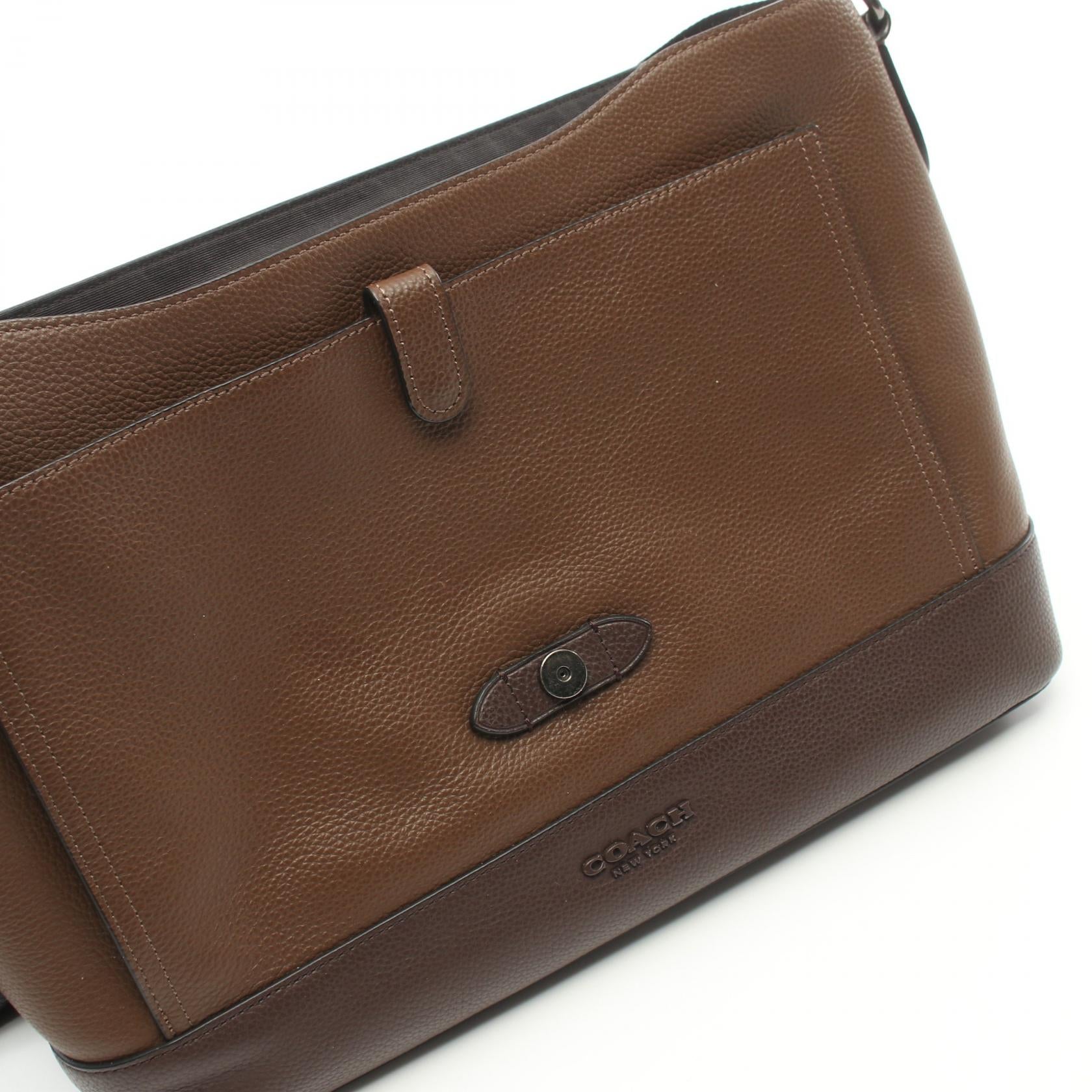 Coach Leather HUDSON Shoulder Bag Brown