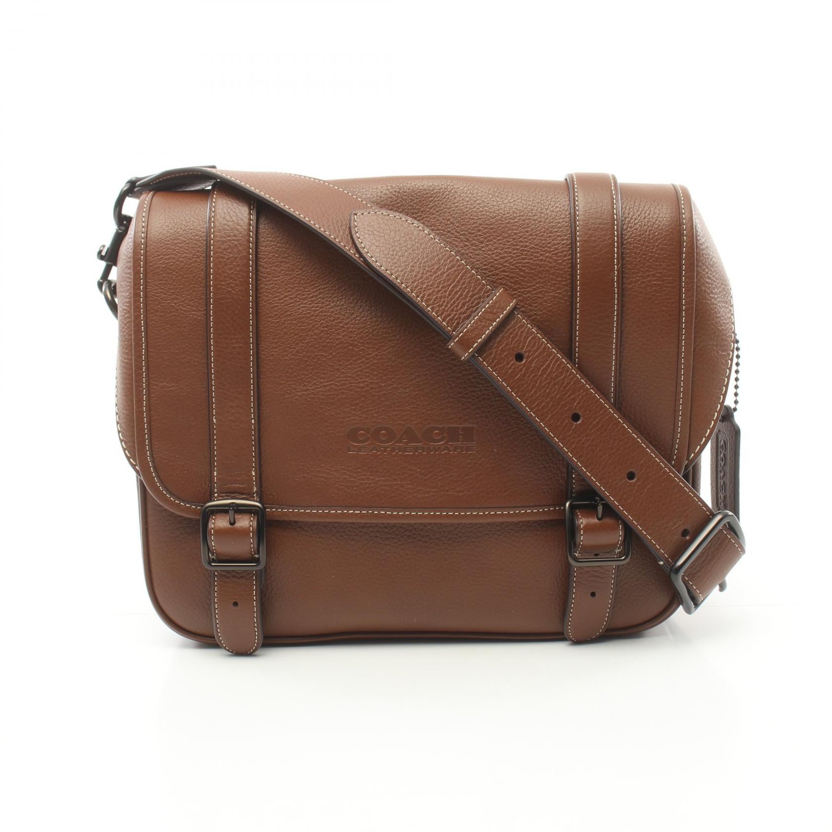 Coach Leather Carriage Messenger Bag