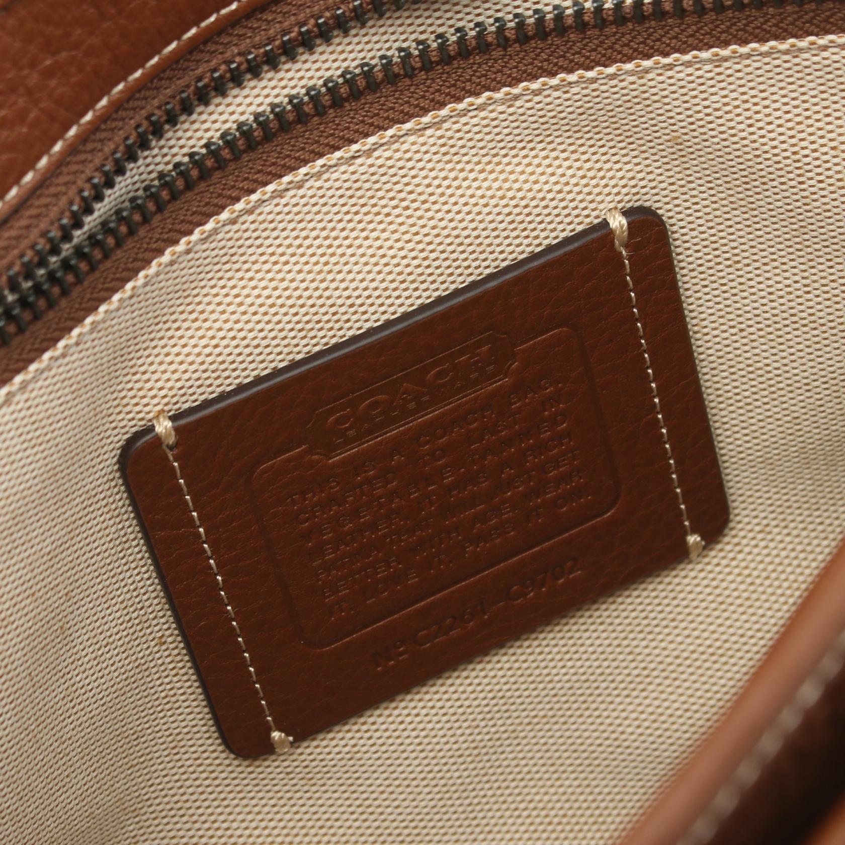 Coach Leather Carriage Messenger Bag