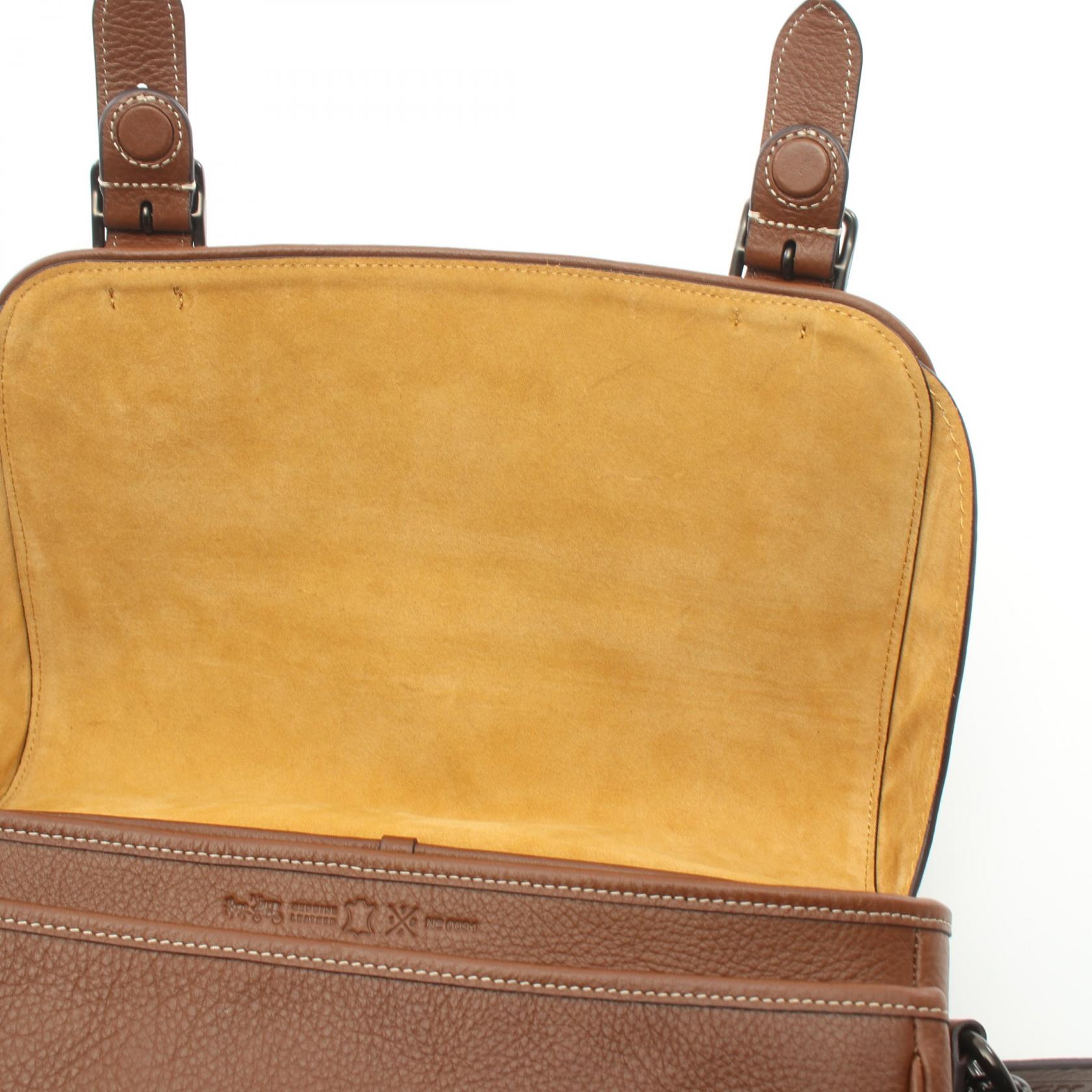 Coach Leather Carriage Messenger Bag