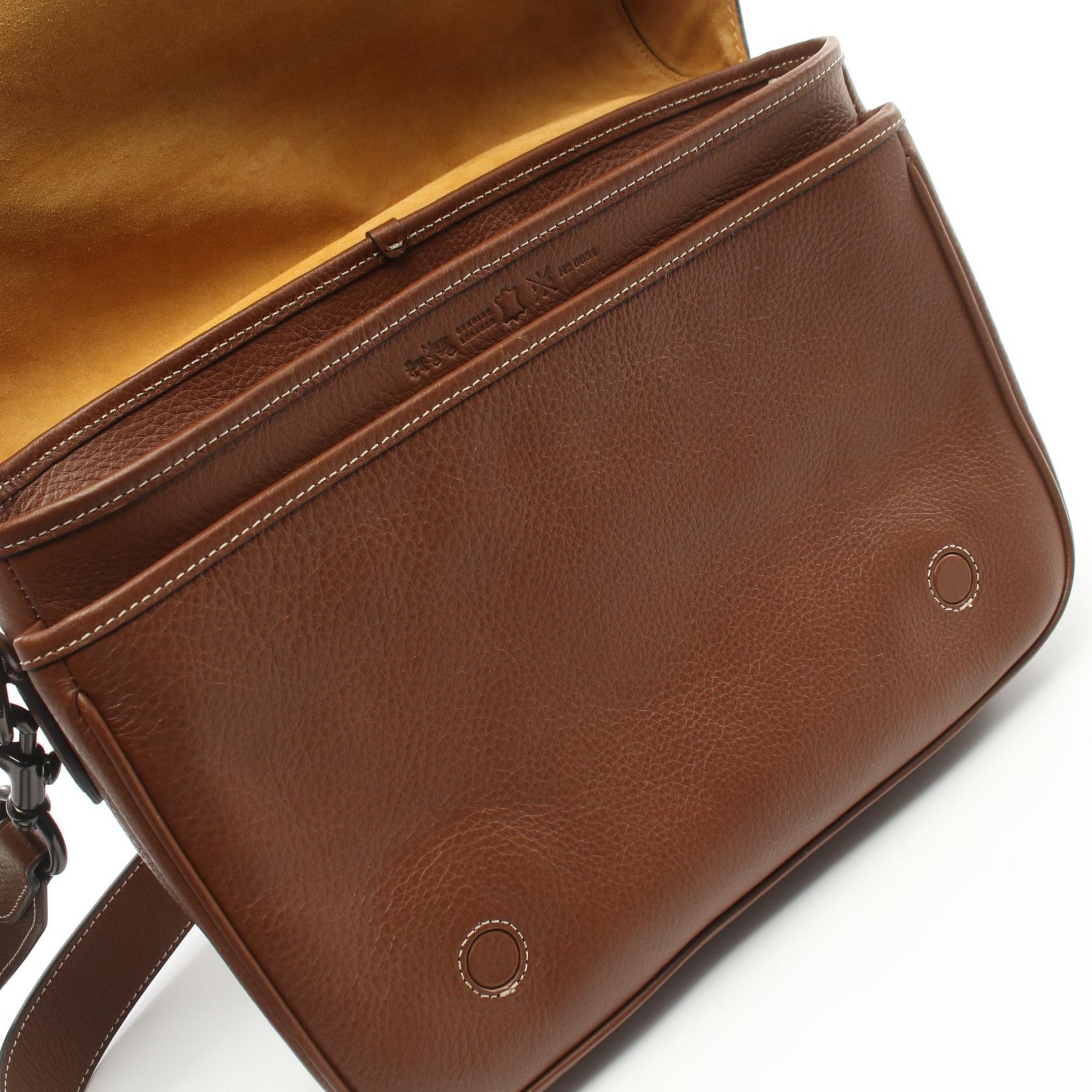 Coach Leather Carriage Messenger Bag